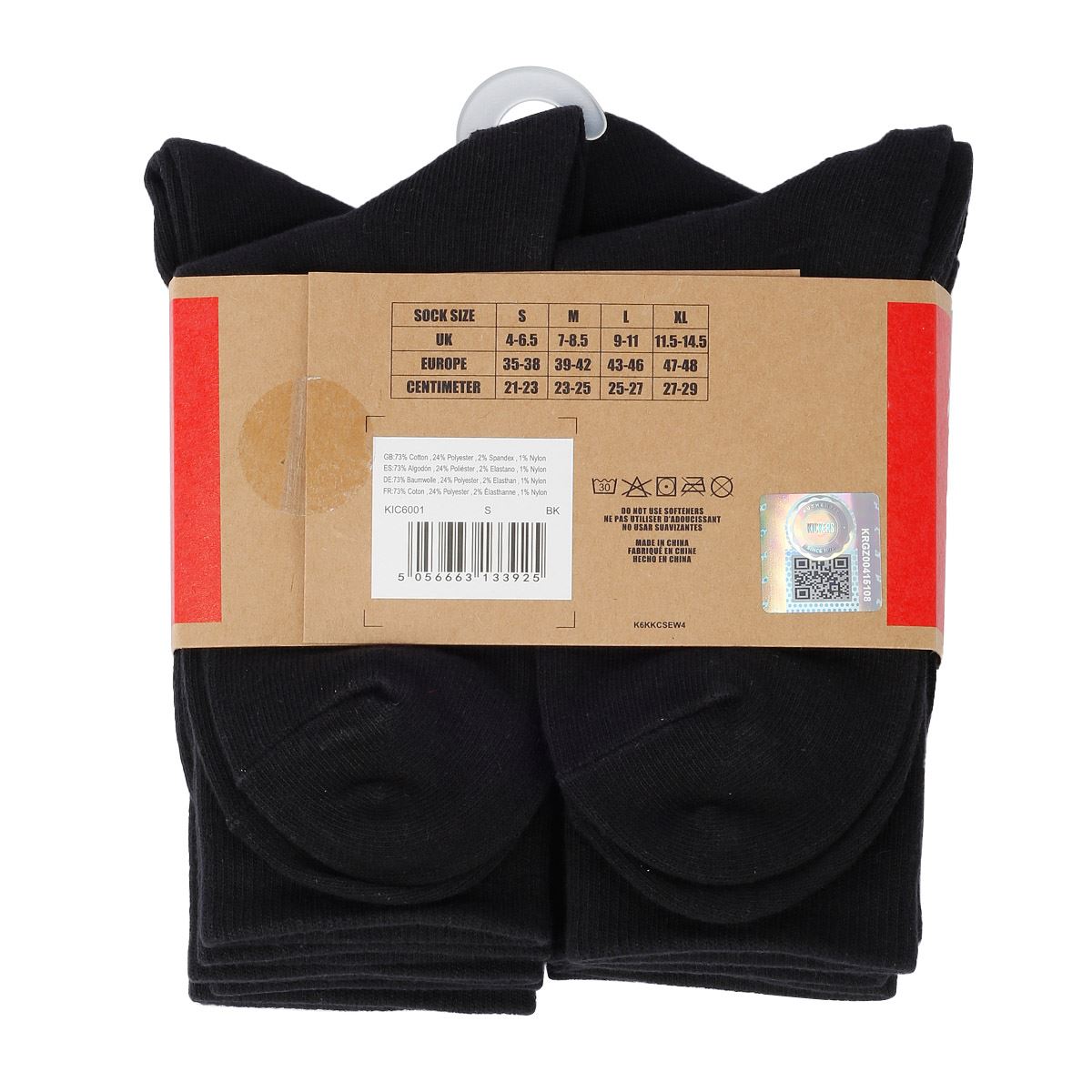Kickers 6 Chaussettes Noires (Lot De 6)