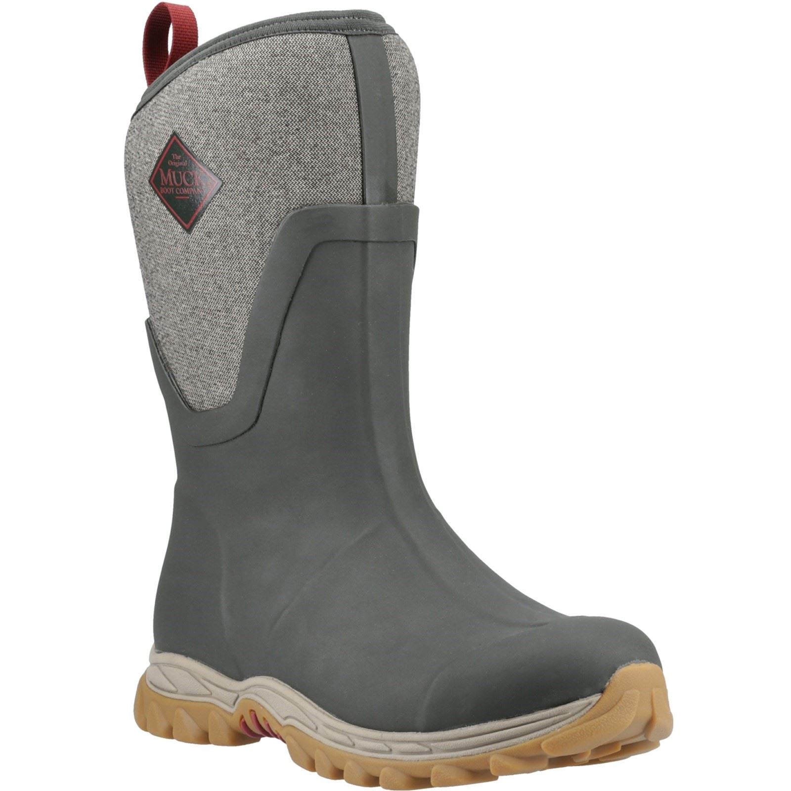 Muck Boots Arctic Sport II Mid Bottes D'hiver Mi-mollet Pour Femmes En Caoutchouc Olive/chevrons