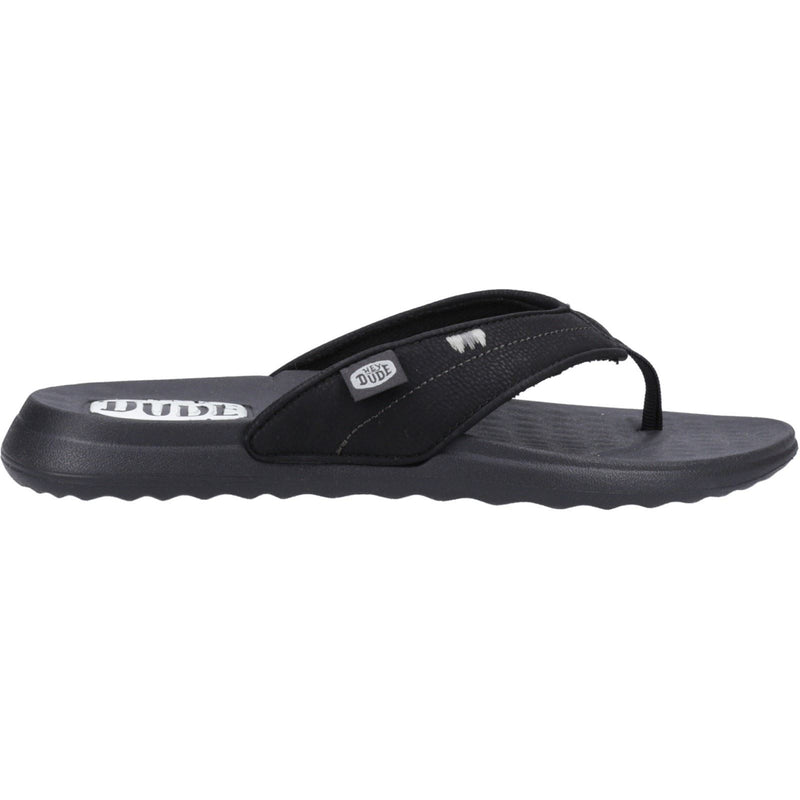 HEYDUDE Christi Flip Classic Sandales Noires Pour Femmes