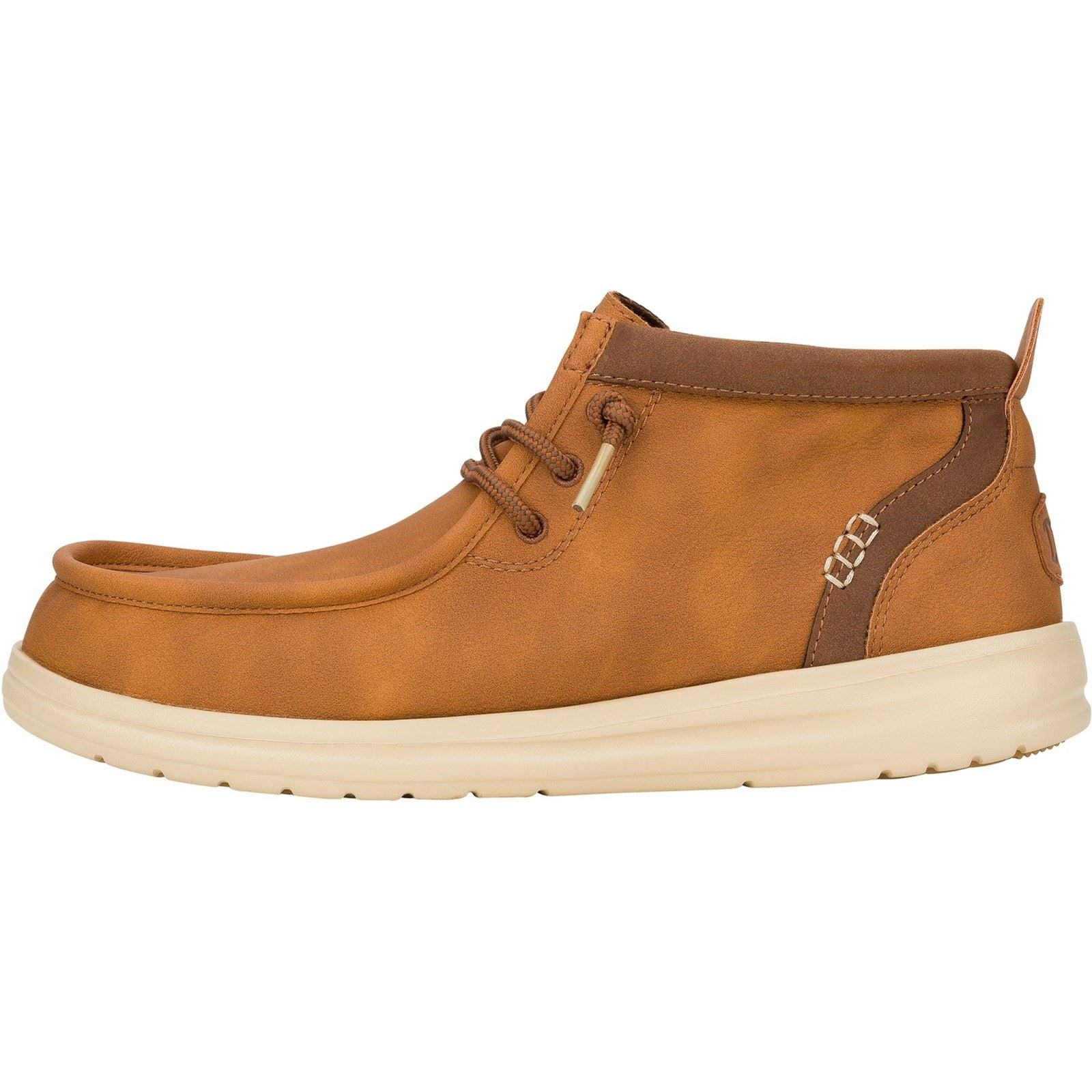 HEYDUDE Wally Mid GripR Classic Bottes Pour Hommes Cognac/Tan
