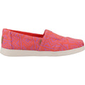 TOMS Alpargata Plus Espadrilles Pour Femmes En Flammes, 100% Coton