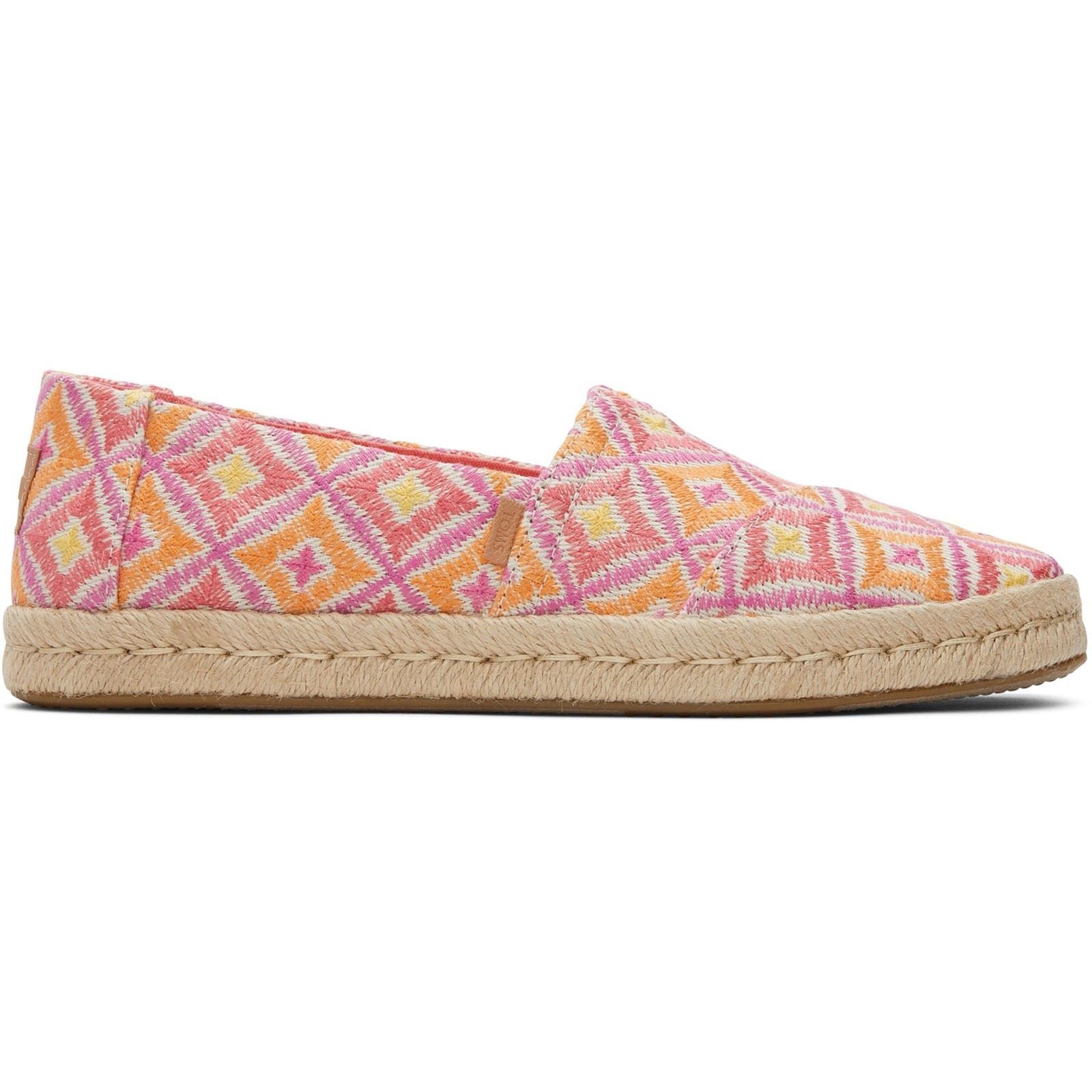 TOMS Alpargata Rope 2.0 Espadrilles En Polyester Pour Femme Rose Shell