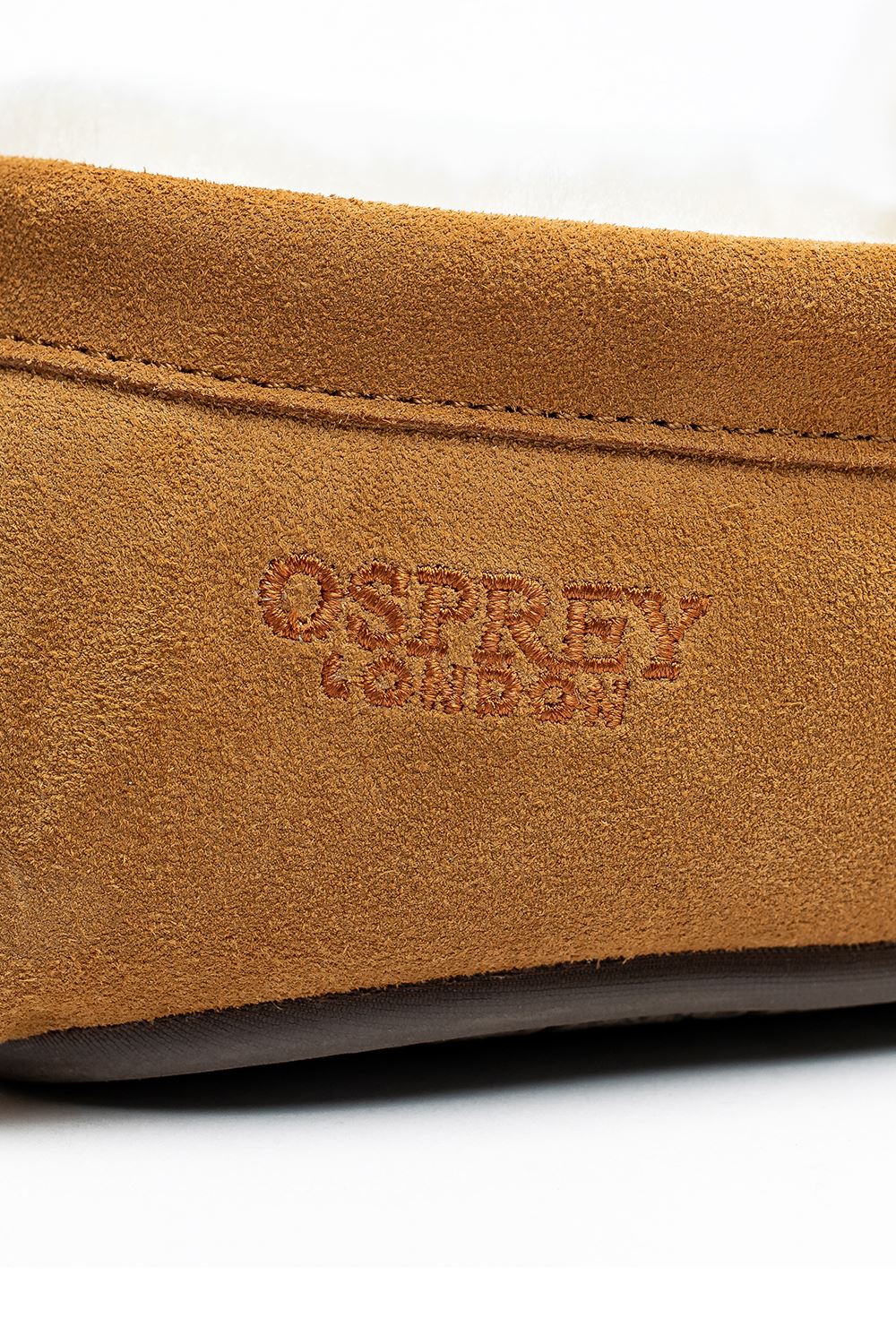 Osprey London The Sunday Chaussons Marron En Suède Pour Homme