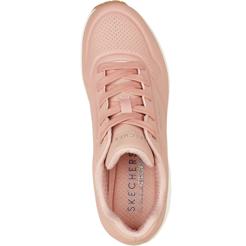 Skechers Uno Stand On Air Sneakers Rose Pour Femmes En Polyuréthane