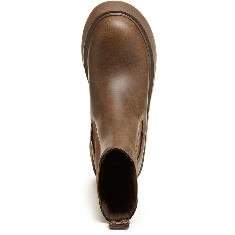 Rocket Dog Heyday Bottes Plates Chelsea Pour Femmes En Polyuréthane Brun Foncé