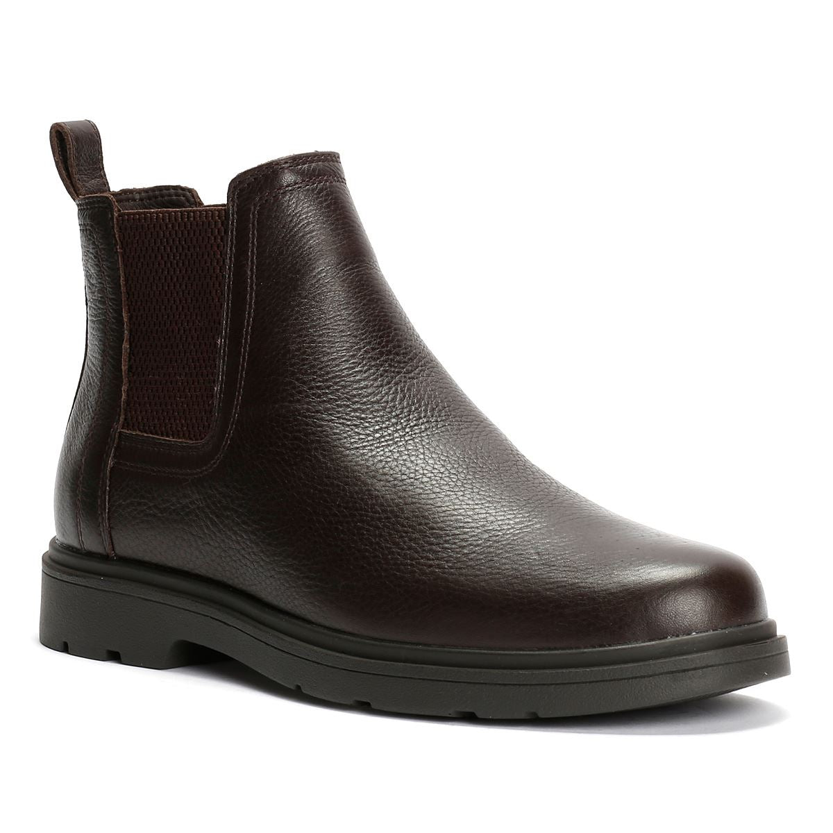 Geox Spherica EC1 C Tumble Bottes En Cuir Pour Hommes Marron