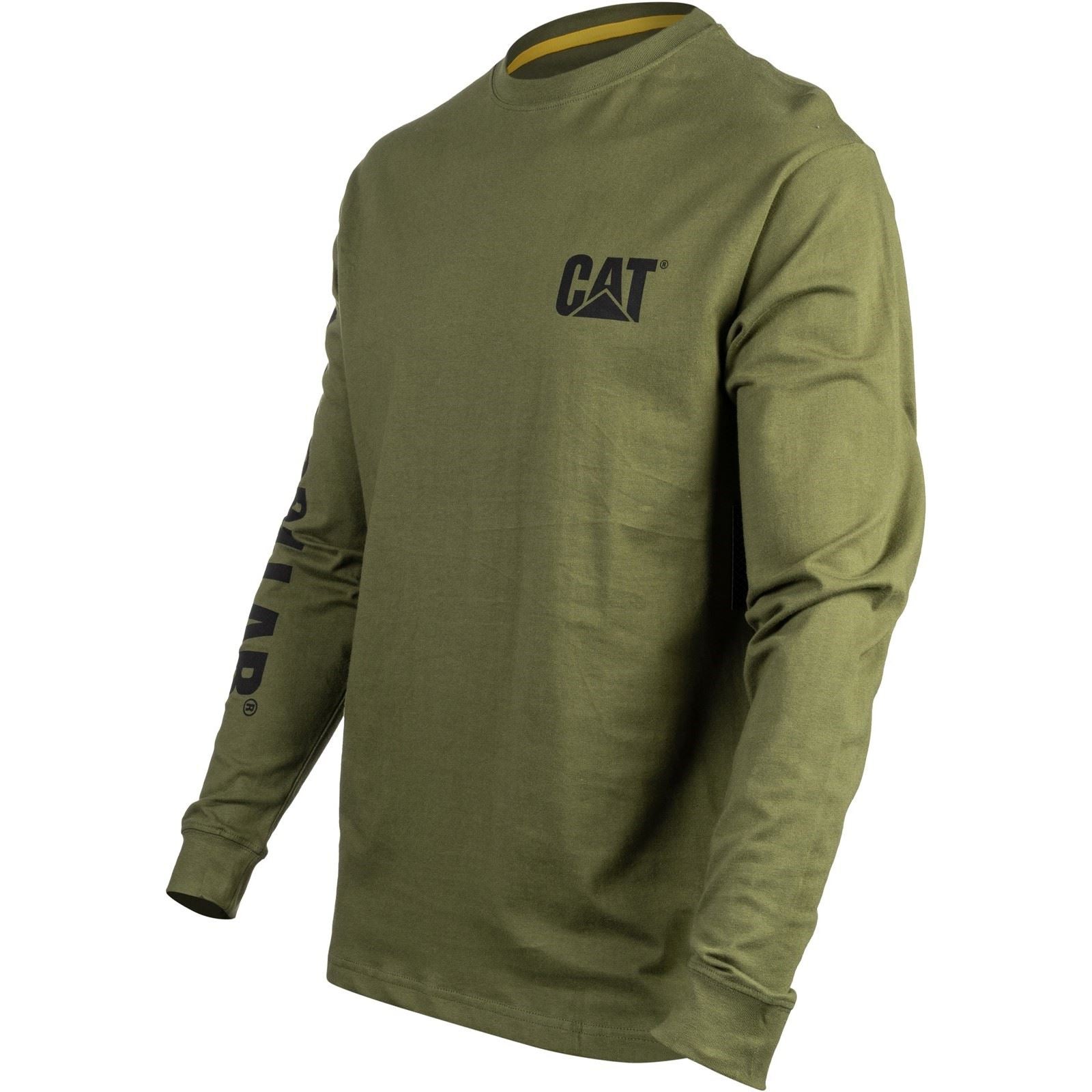 Caterpillar Trademark Sweatshirt À Capuche Noir En Coton Pour Homme
