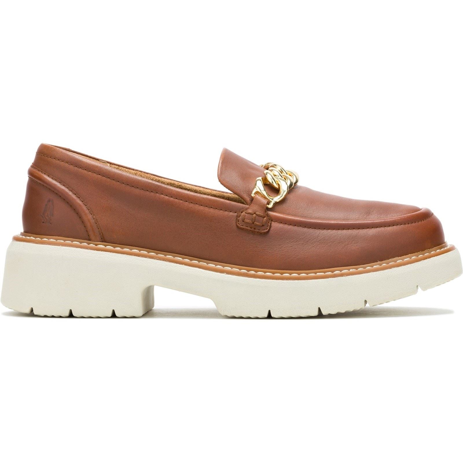 Hush Puppies Jodie Chaussures À Enfiler Pour Femmes En Cuir Couleur Cognac