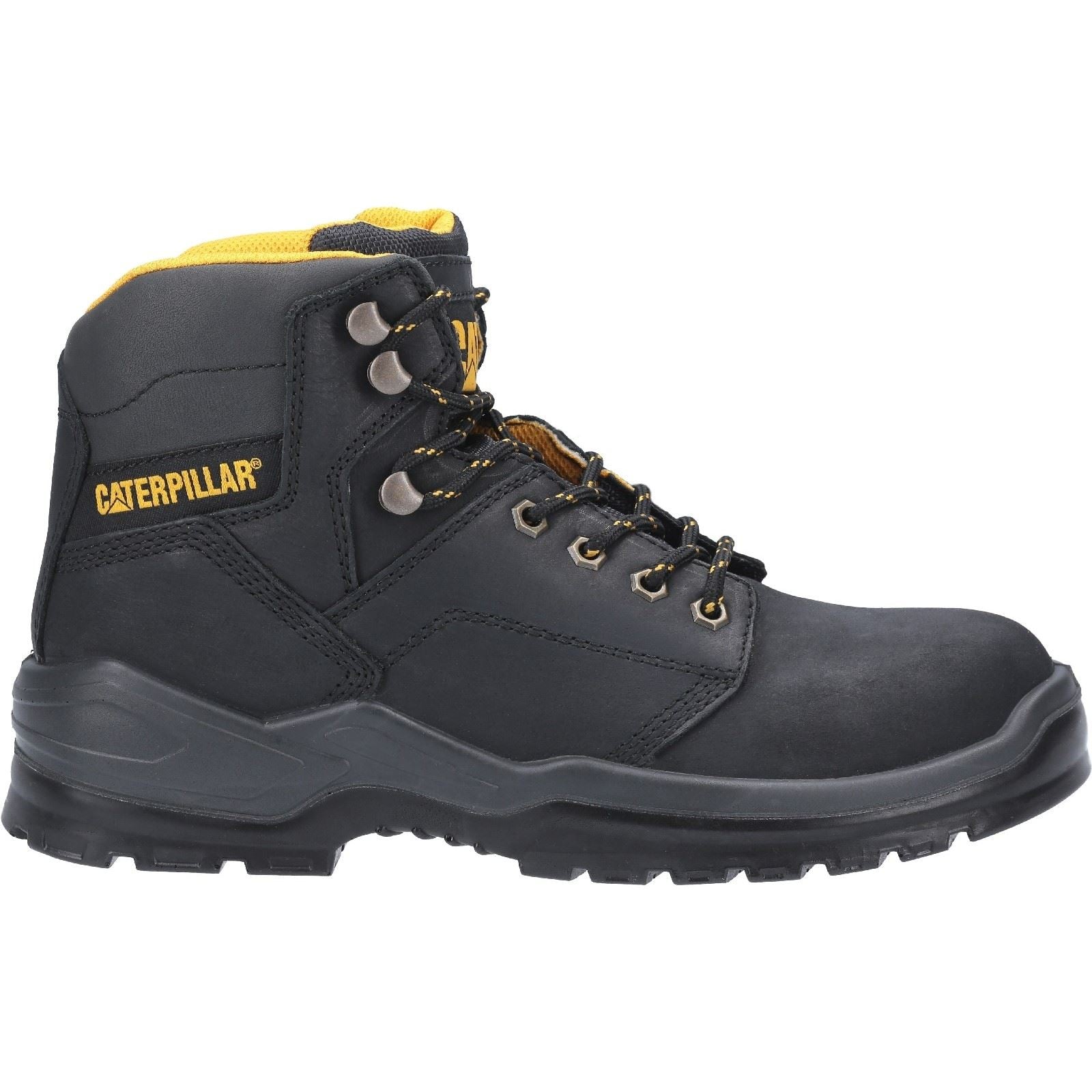 Caterpillar  Bottes De Sécurité En Cuir Noir Striver