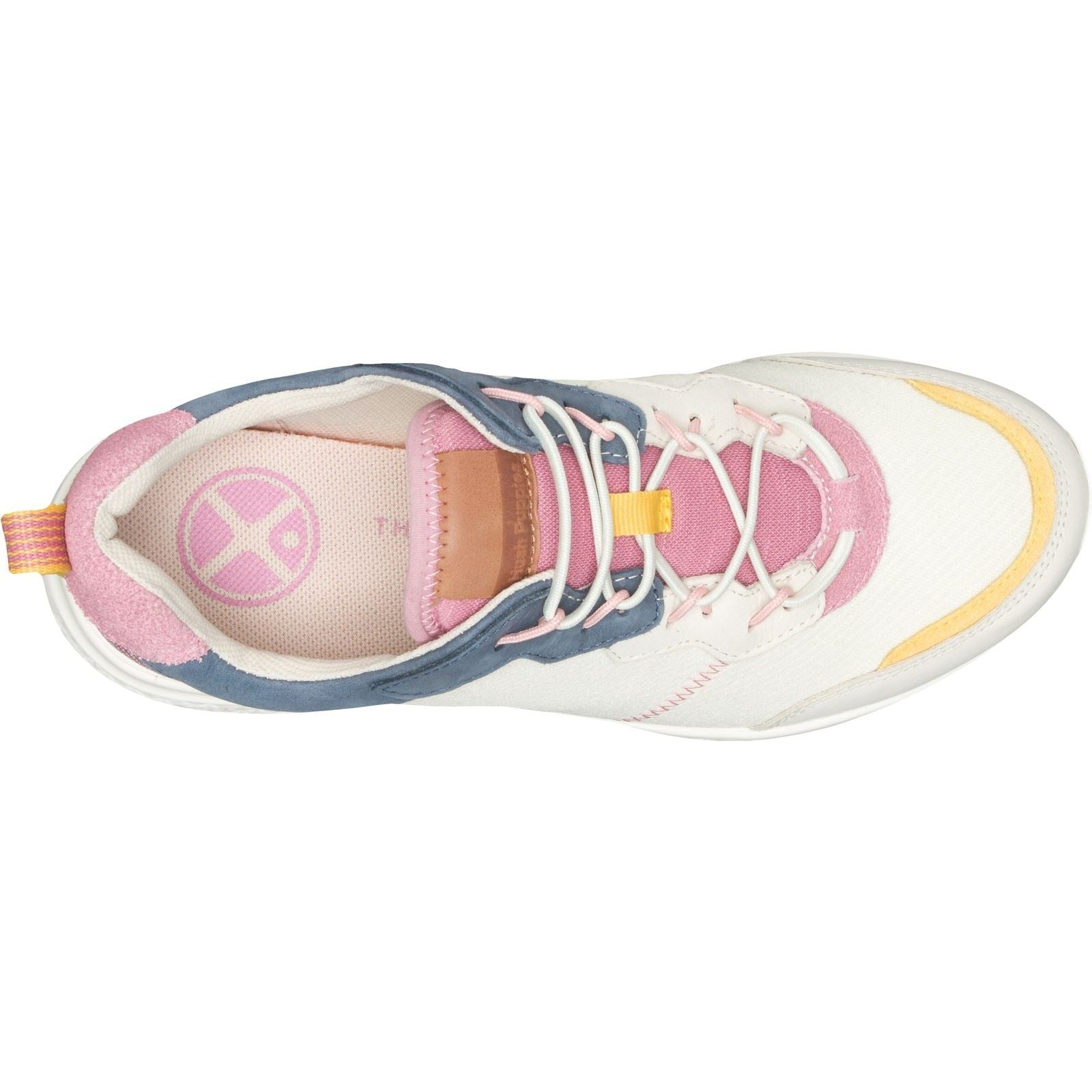 Hush Puppies Elevate Bungee Baskets En Cuir Pour Femme, Bleu Marine/Rose
