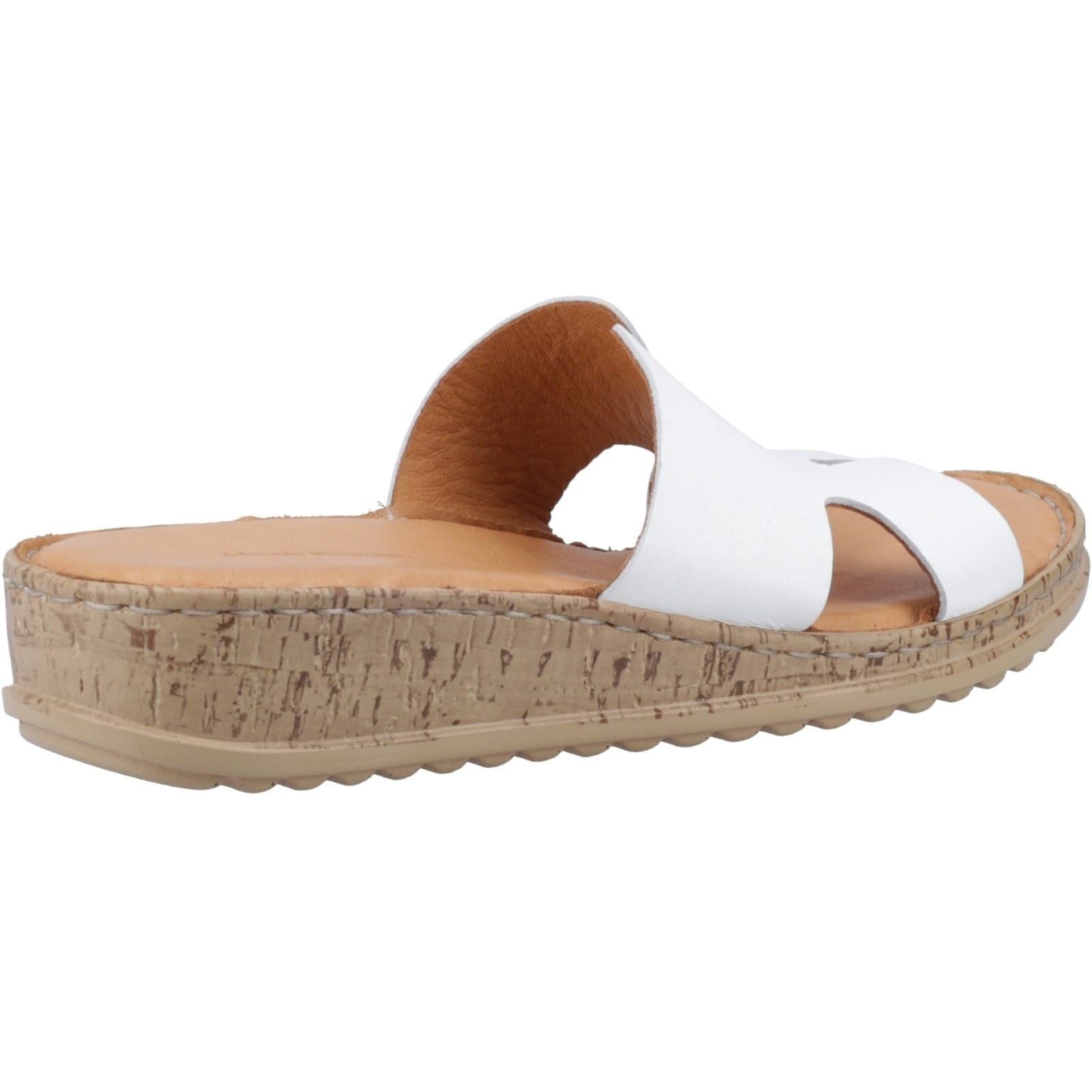 Hush Puppies Eloise Sandales Blanches En Cuir Pour Femme
