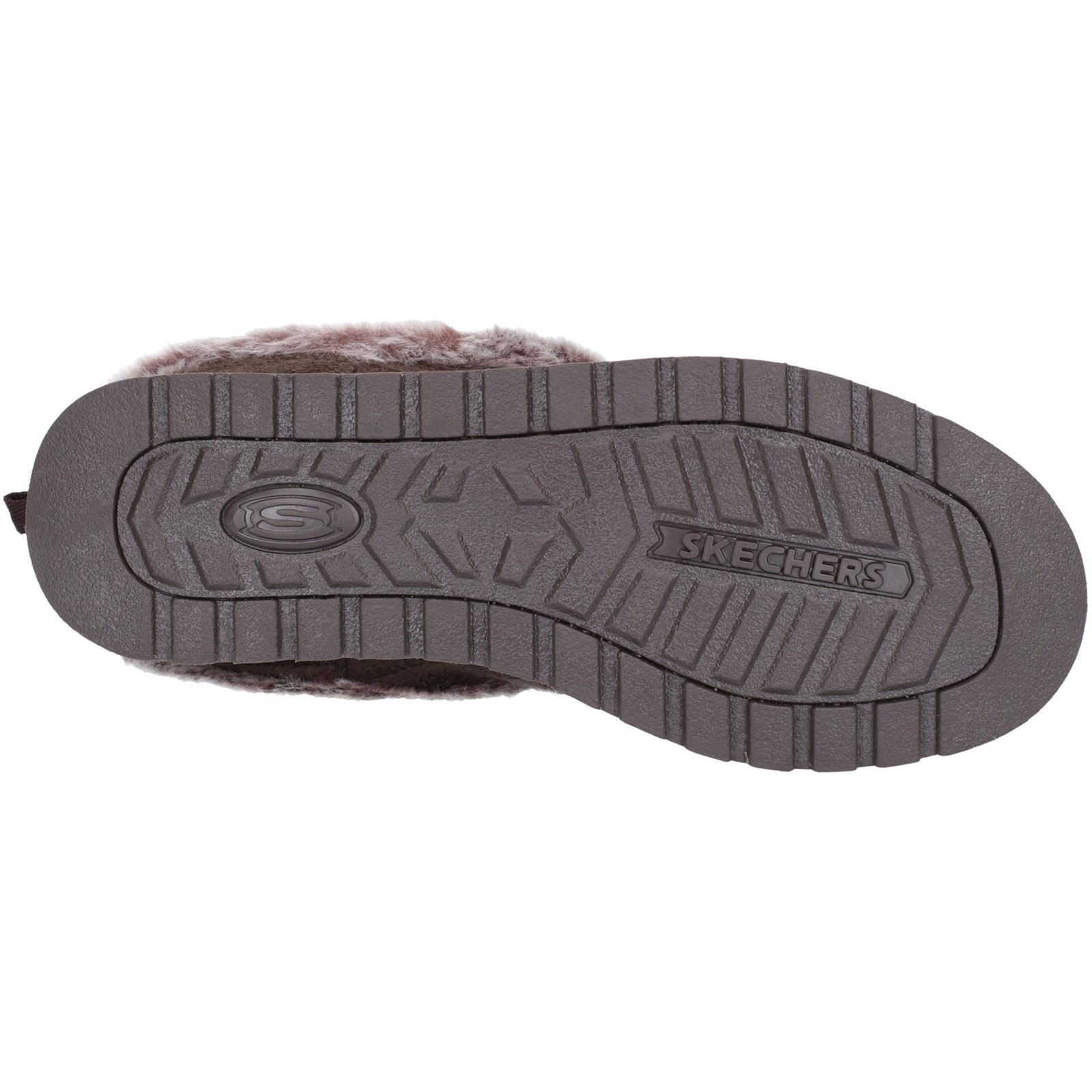 Skechers Keepsakes Ice Angel Chaussons En Synthétique Pour Femme En Chocolat