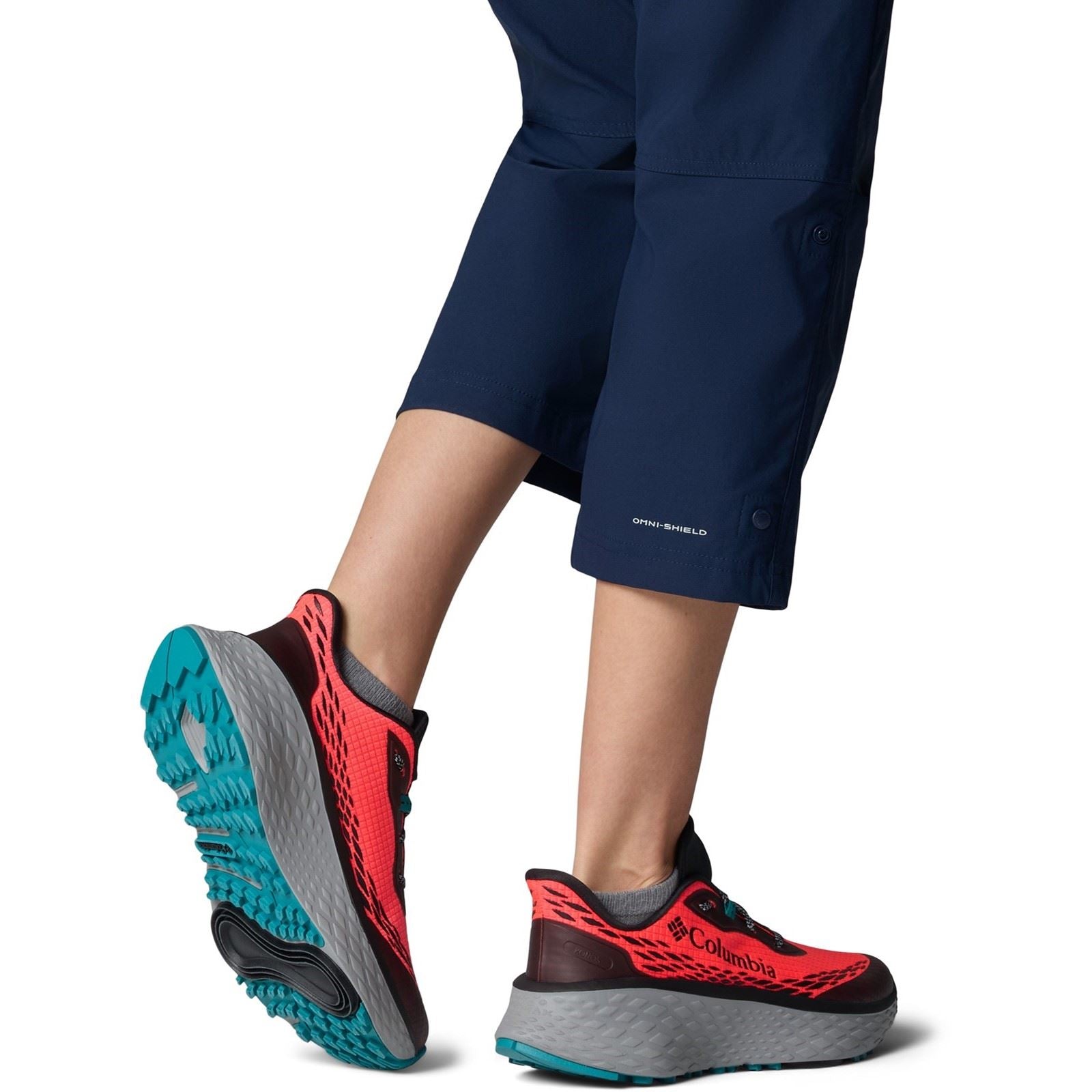 Columbia Konos Trillium ATR Chaussures De Randonnée Pour Femmes En Polyester Neon Sunrise/Teal Chloride