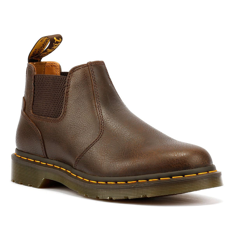 Dr. Martens 2976 Lo AR Rogue Bottes En Cuir Marron