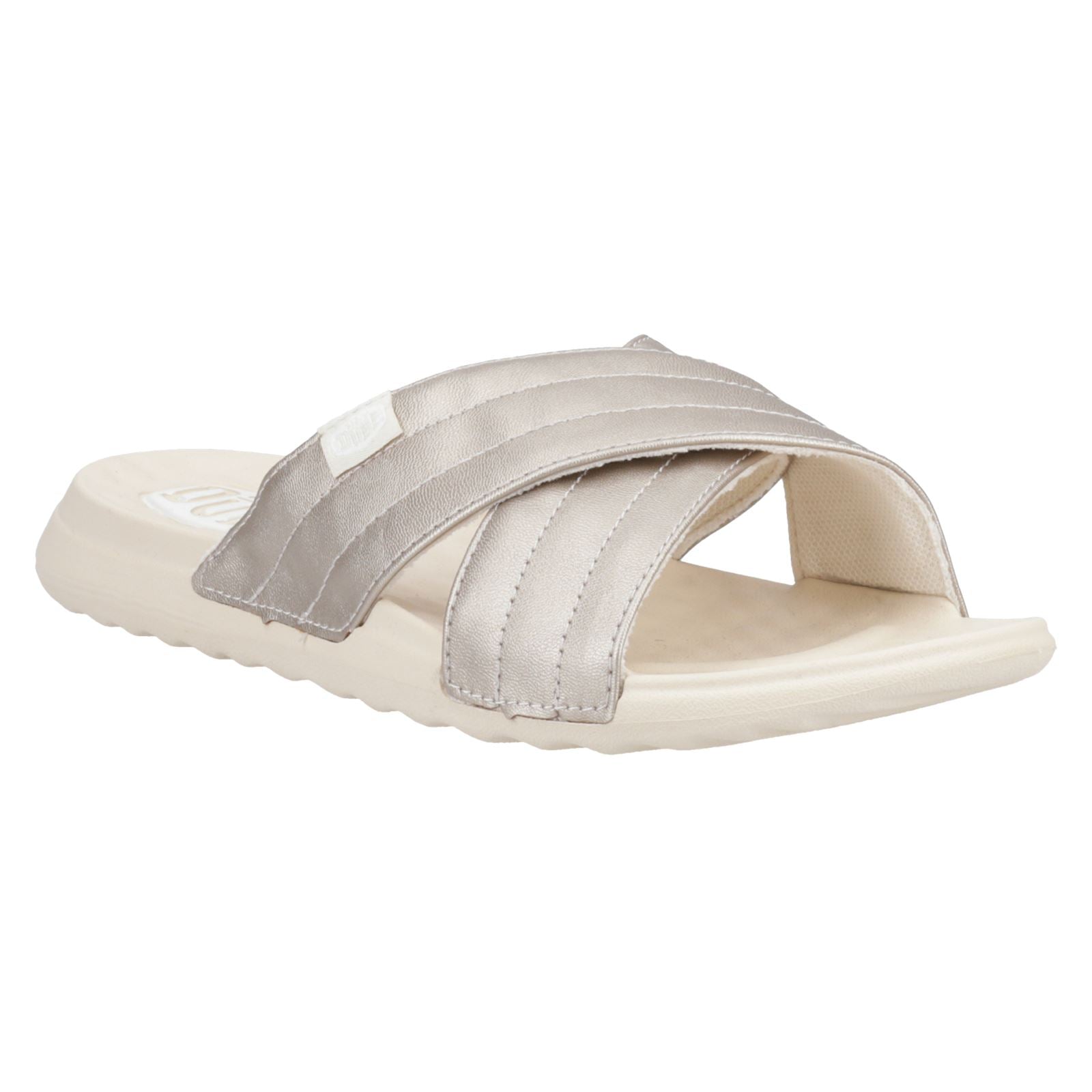 HEYDUDE Christi Slide Distressed Sandales Métalliques Pour Femmes
