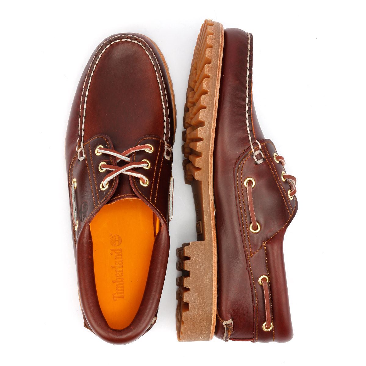 Timberland Authentic 3 Eye Classic Lug Chaussures Rouges À Lacets Pour Hommes En Cuir
