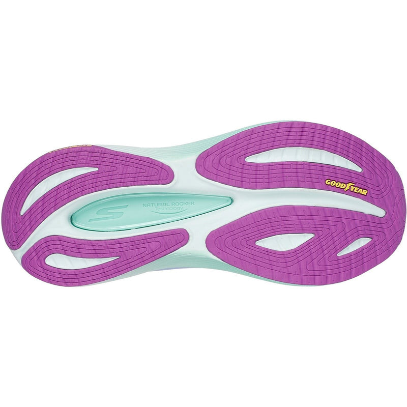 Skechers Performance Max Cushioning Propulsion Chaussures De Sport Femme Noires/violettes En Textile