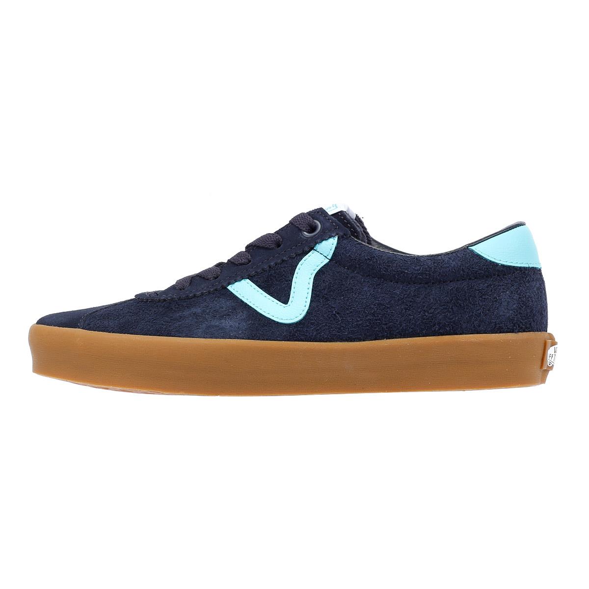 Vans Sport Low Baskets En Daim Bleu/Gomme Pour Femmes