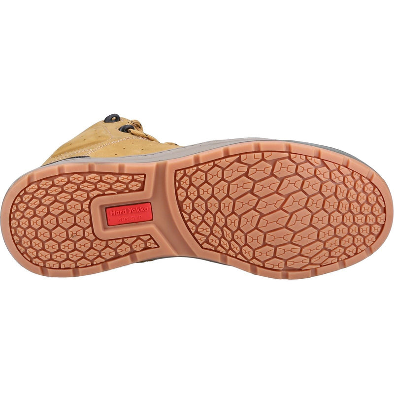 Hard Yakka  Bottes De Sécurité En Cuir Avec Fermeture Éclair En Dentelle Blé Trois Mille Cinquante-Six