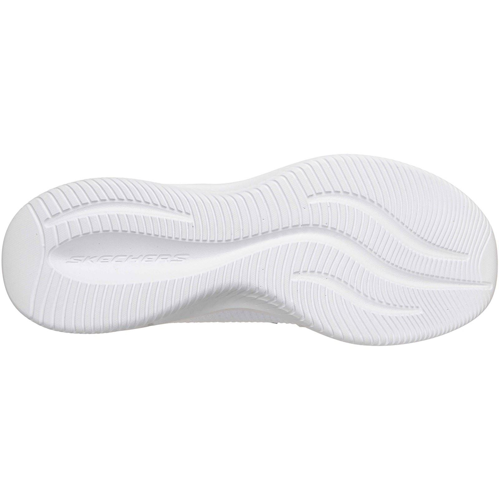 Skechers Ultra Flex 4.0 Baskets Blanches En Textile Pour Femmes