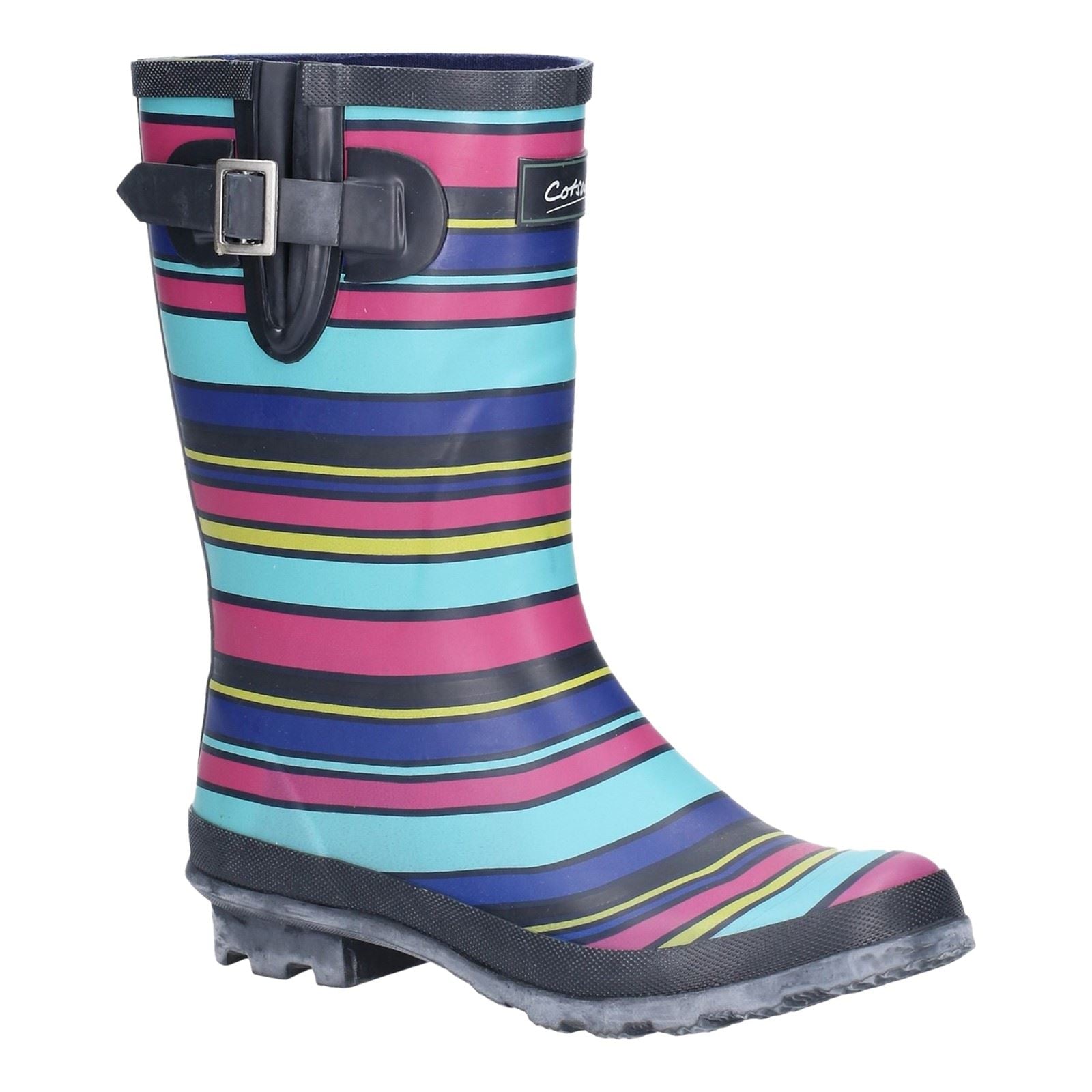 Cotswold Paxford Bottes En Caoutchouc À Rayures Multicolores Pour Femmes