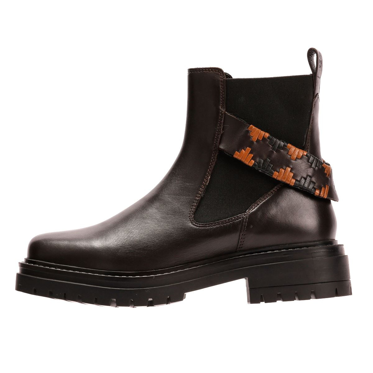 Osprey London The Guildford Chelsea Bottes En Cuir Pour Femmes Marron