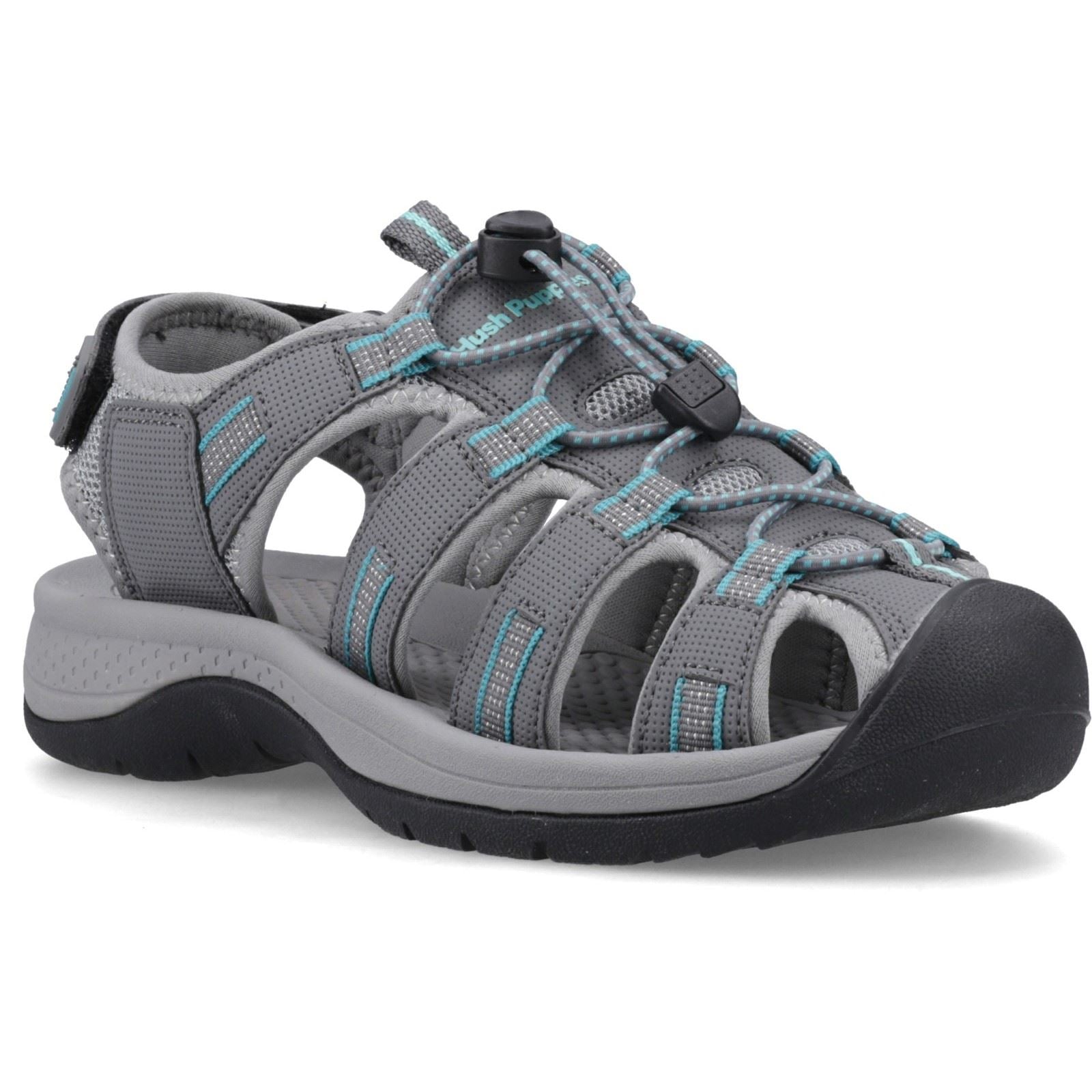 Hush Puppies Panama Sandal Sandales Grises En Textile Pour Femmes
