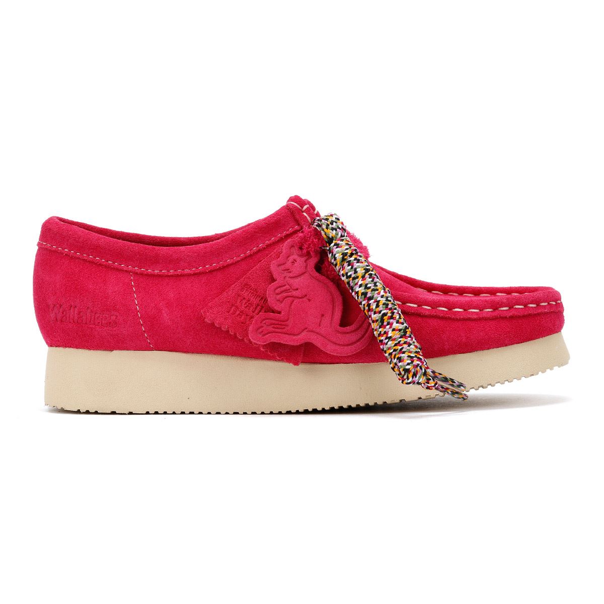 Clarks Originals Wallabee Day Chaussures Roses Pour Femmes En Suède