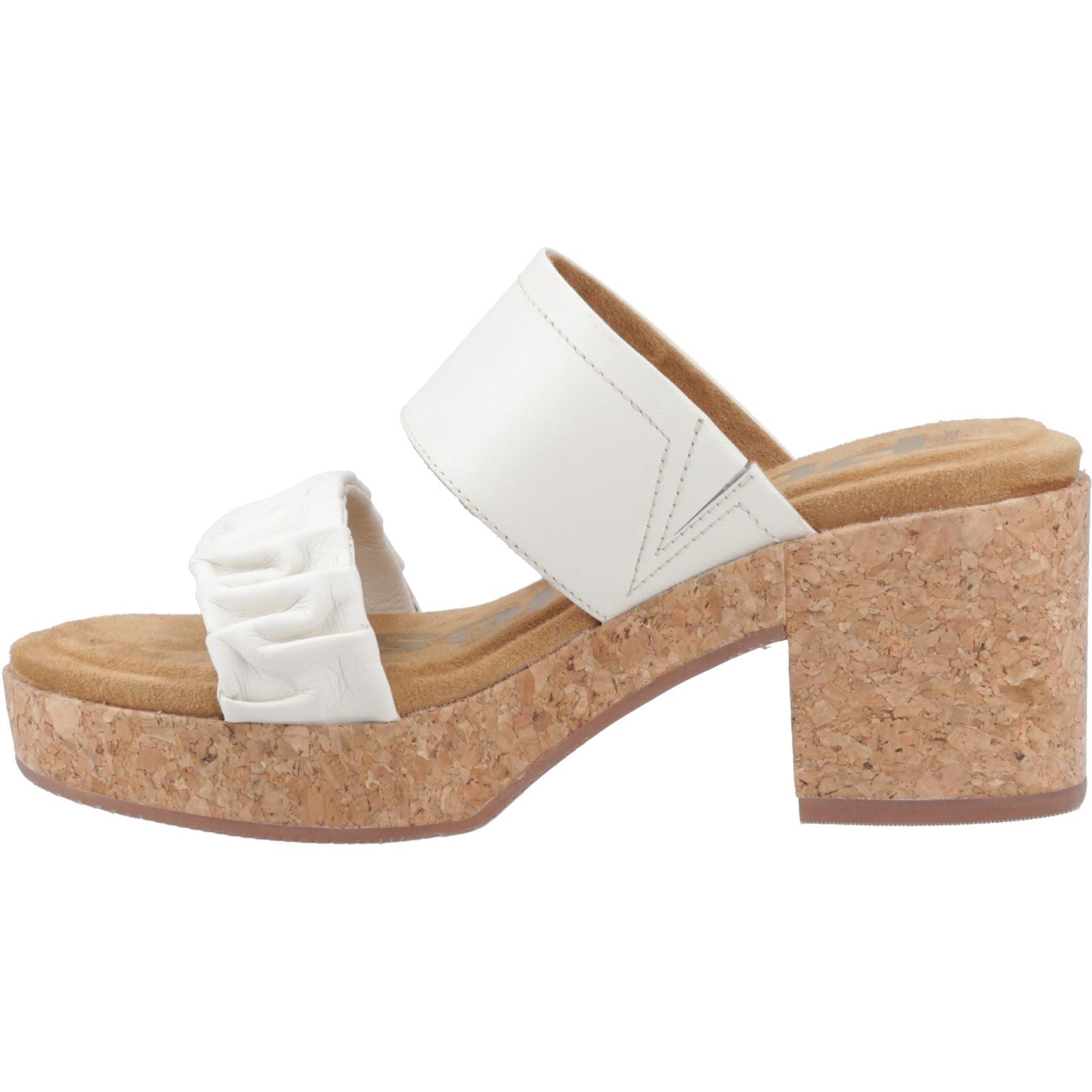 Hush Puppies Poppy Sandales En Cuir Pour Femmes De Couleur Crème