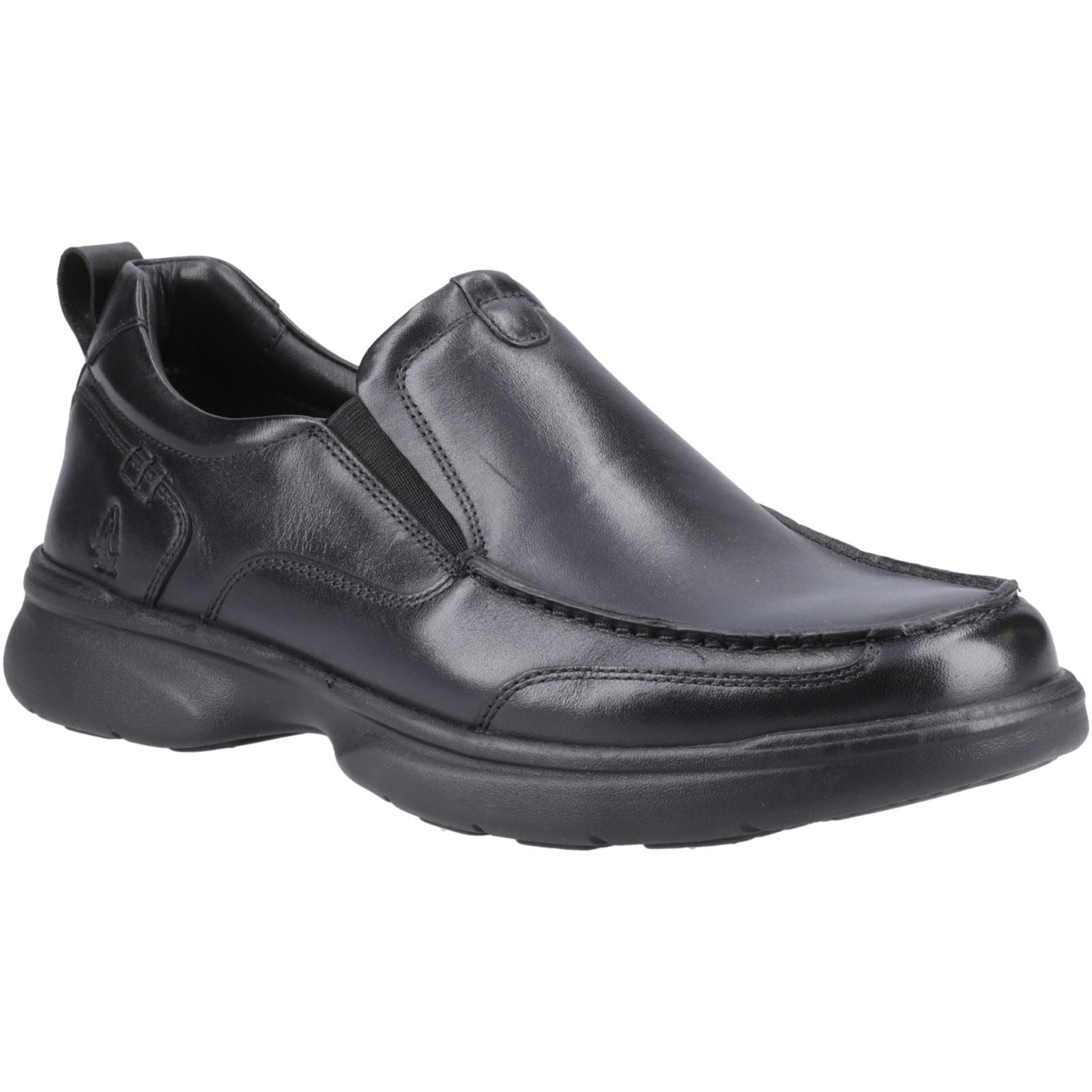 Hush Puppies Harold Chaussures Mocassins Noires Pour Hommes En Cuir
