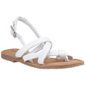Hush Puppies Hope Sandales Blanches Pour Femmes En Cuir
