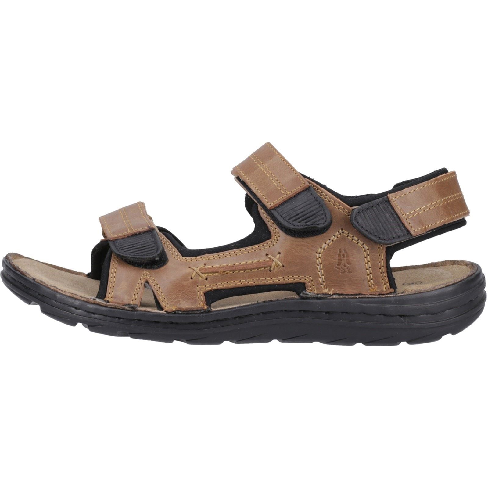 Hush Puppies Alistair Sandales Pour Hommes En Cuir Marron