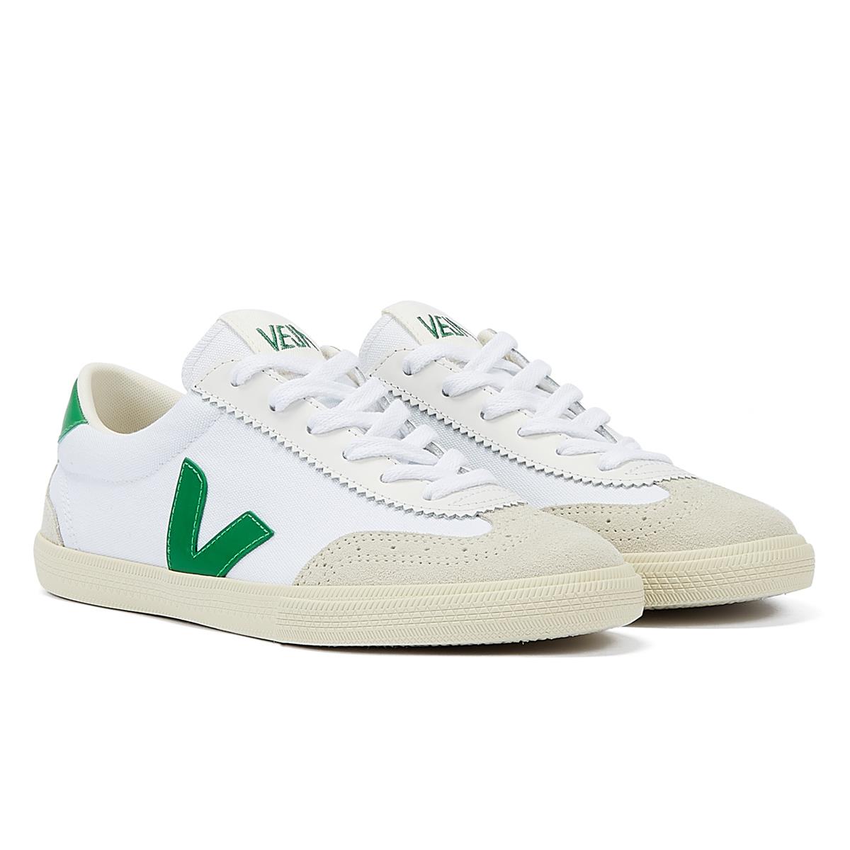 Veja Volley  Baskets En Daim Blanc/Émeraude Pour Homme