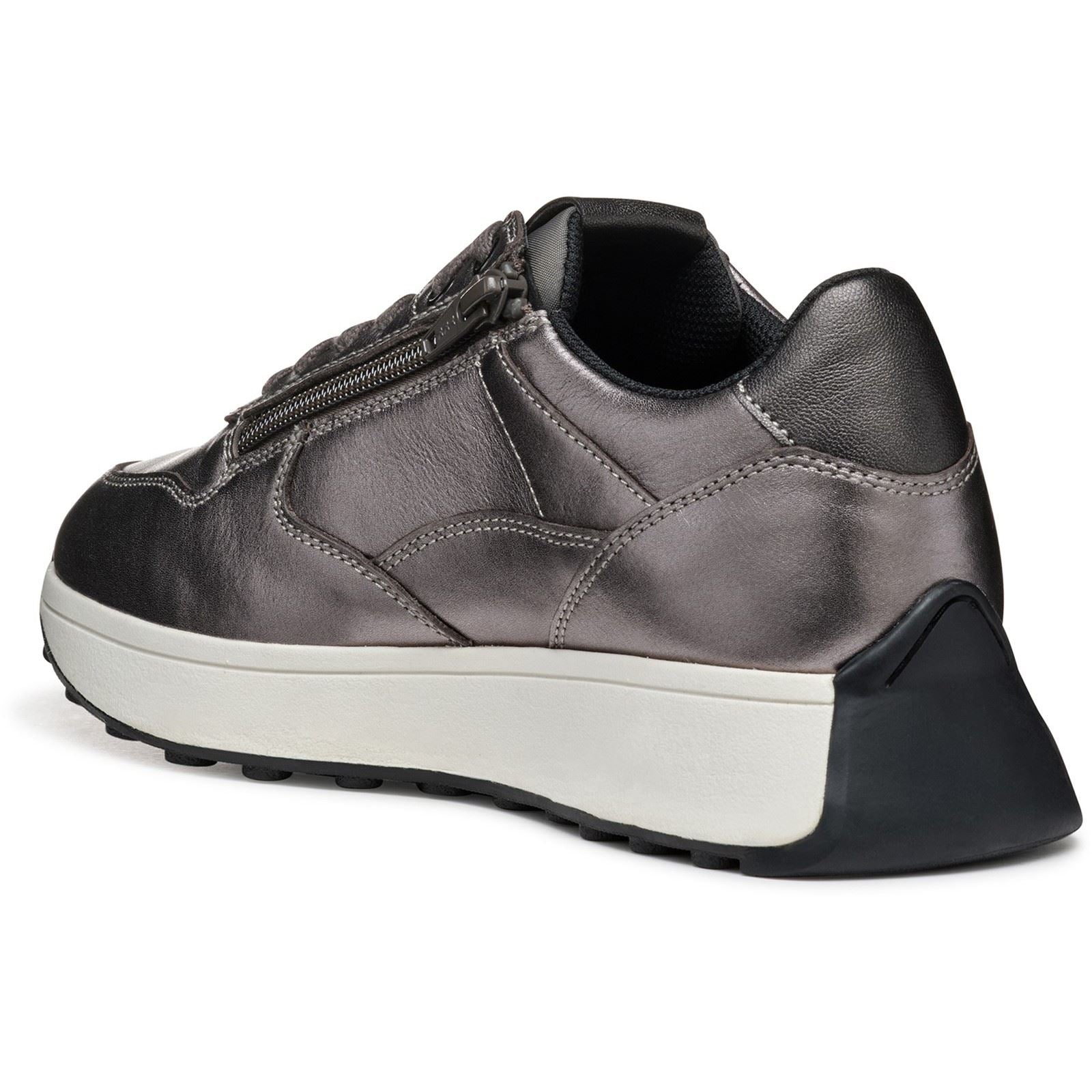 Geox D Amabel A Baskets De Tir En Cuir Pour Femmes