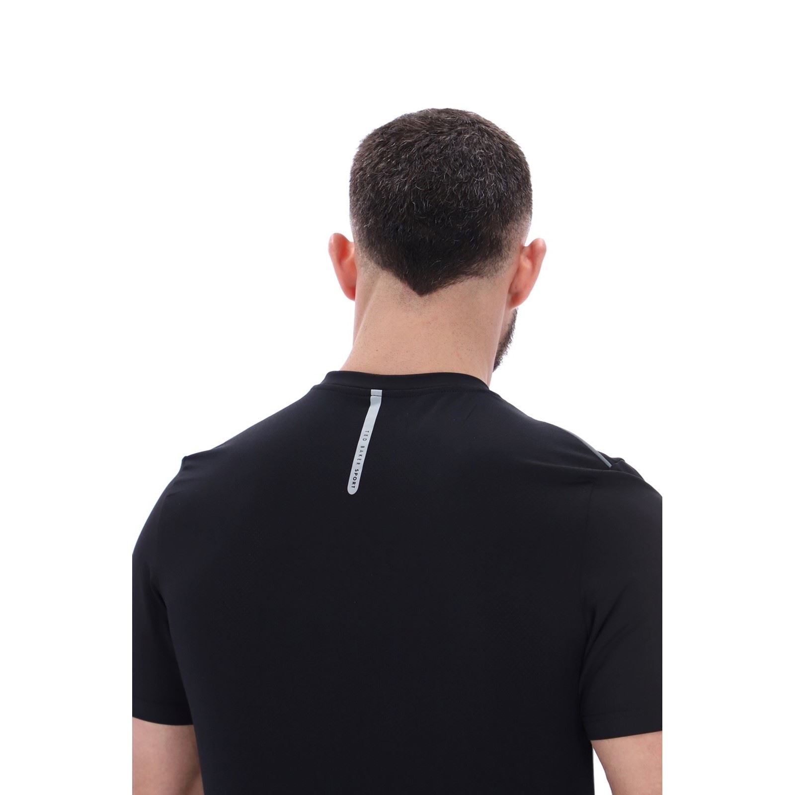 Ted Baker SAM TBMTS2635 T-Shirts De Sport Actifs Pour Hommes En Polyester Noir
