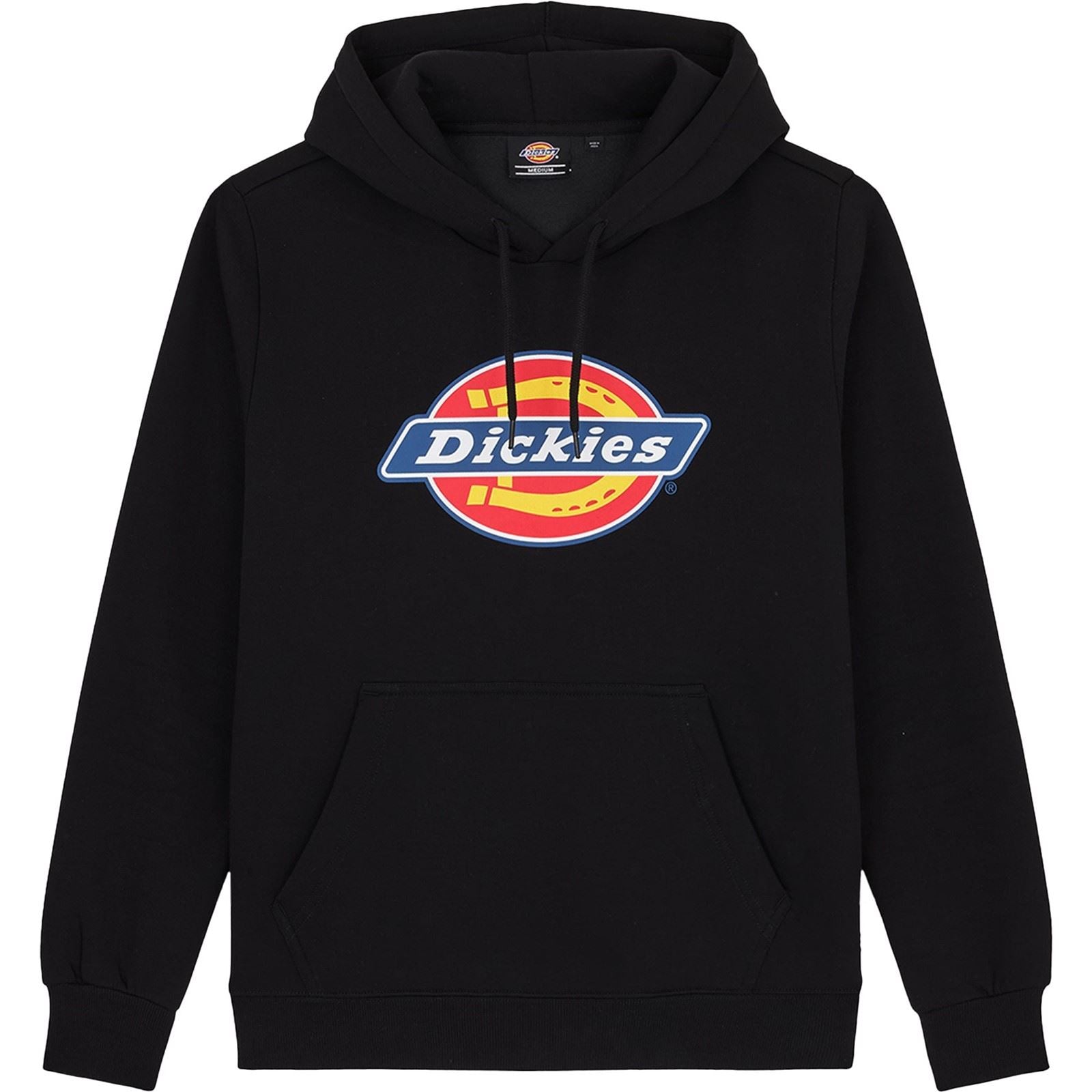 Dickies Icon Logo Sweat À Capuche Noir En Polyester Pour Adultes Unisexes