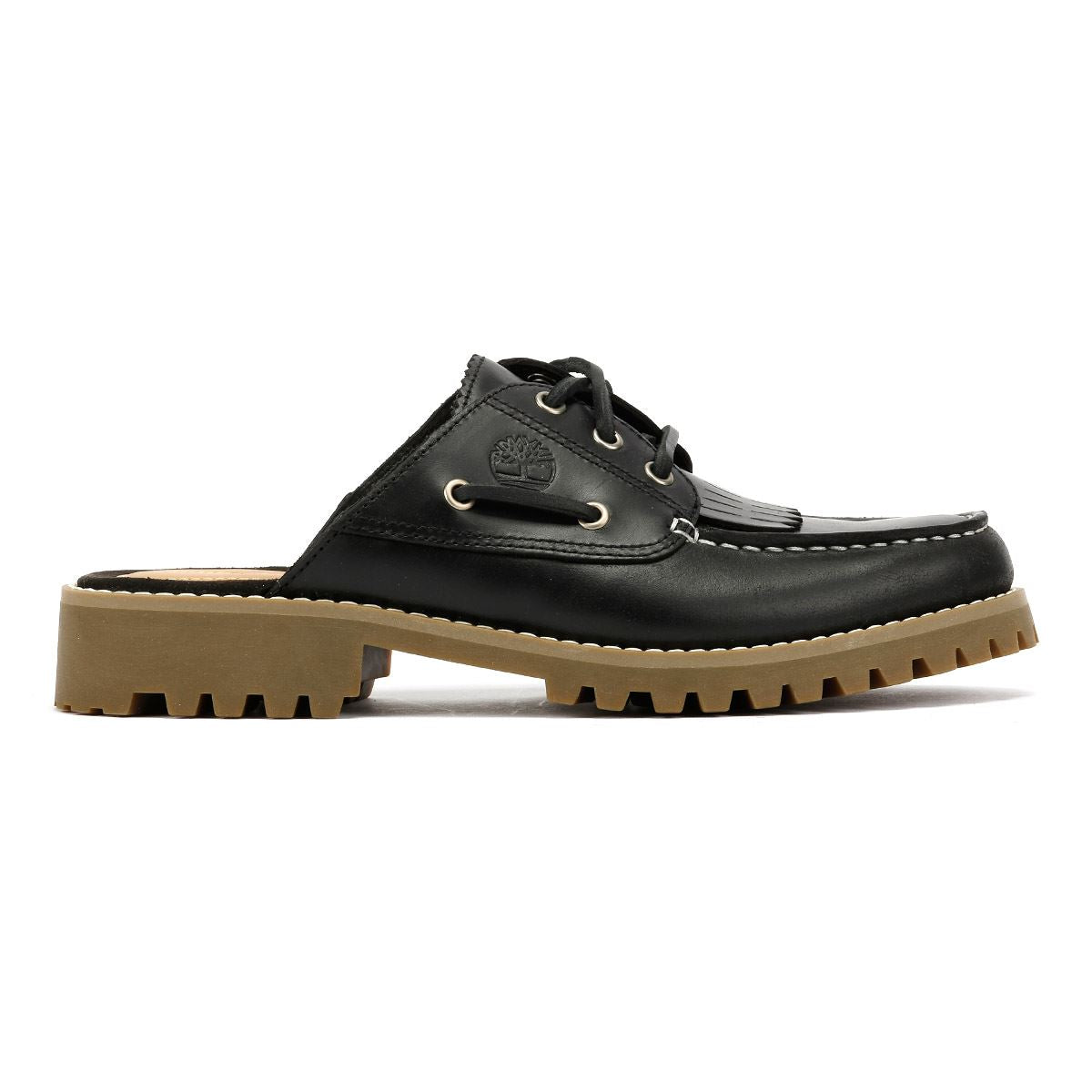 Timberland Noreen Mules Noires En Cuir Pour Femmes