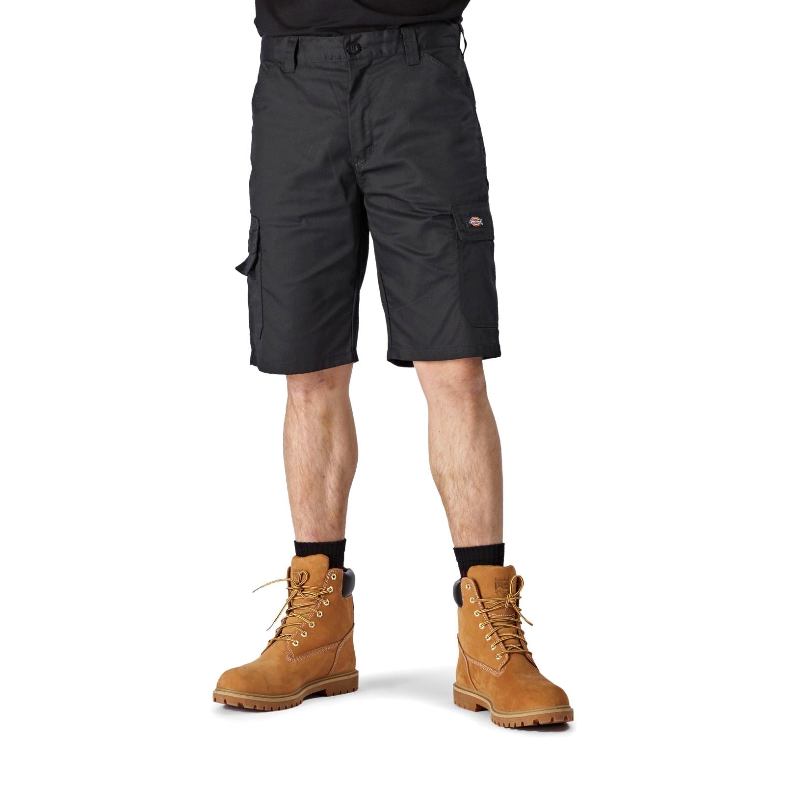 Dickies Everyday Shorts Noirs En Polyester Pour Hommes Longueur Genou