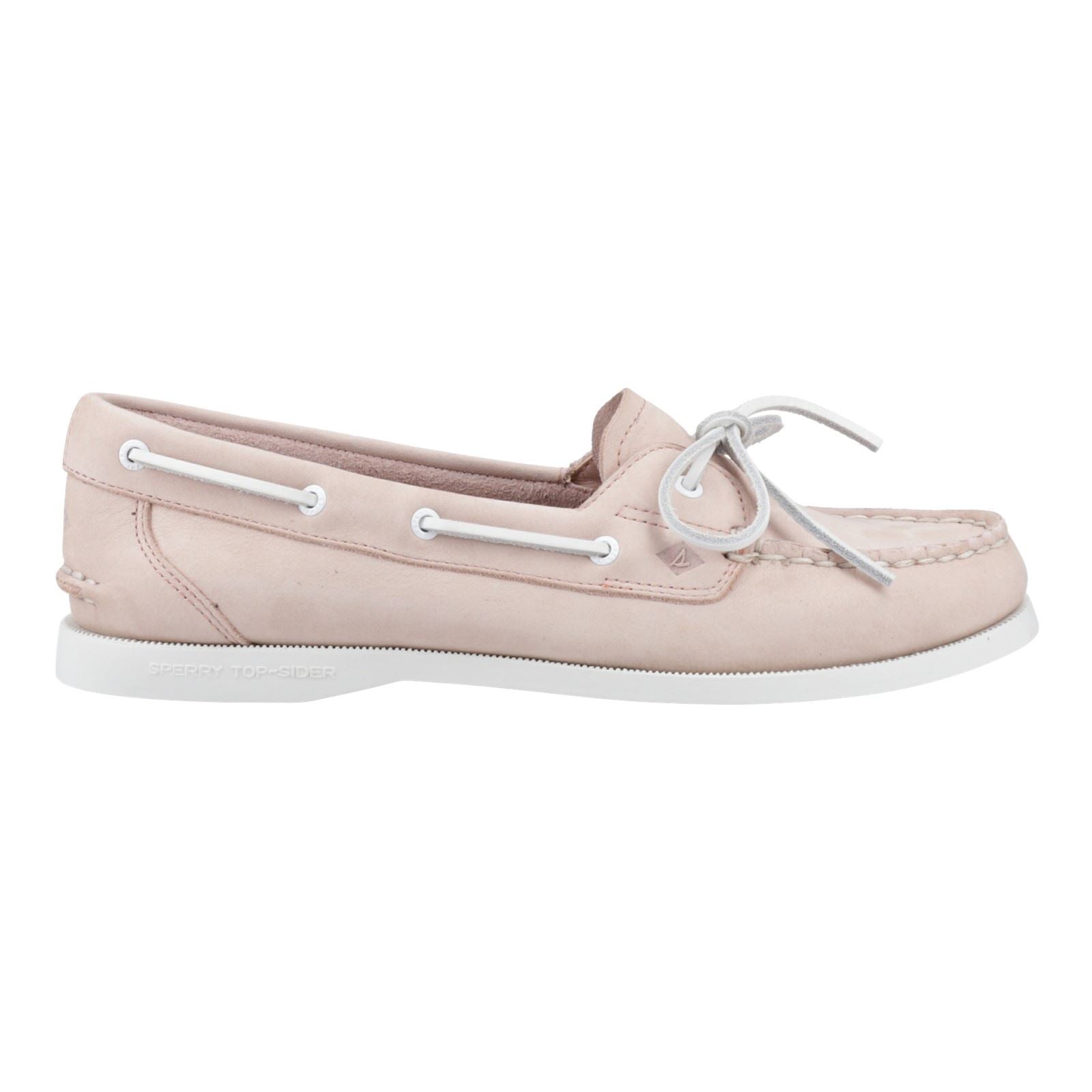 Sperry Authentic 1 Eye Chaussures Bateau Blush En Cuir Pour Femmes