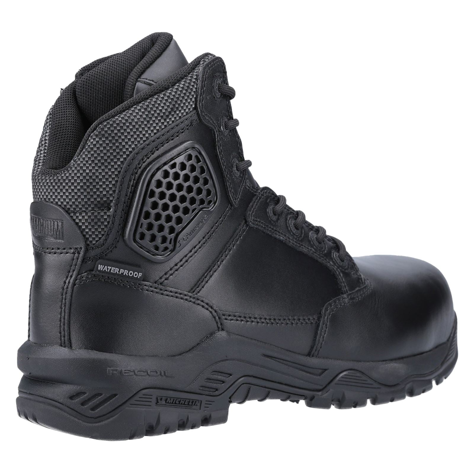 Magnum  Bottes De Sécurité Noires En Cuir Strike Force 6.0