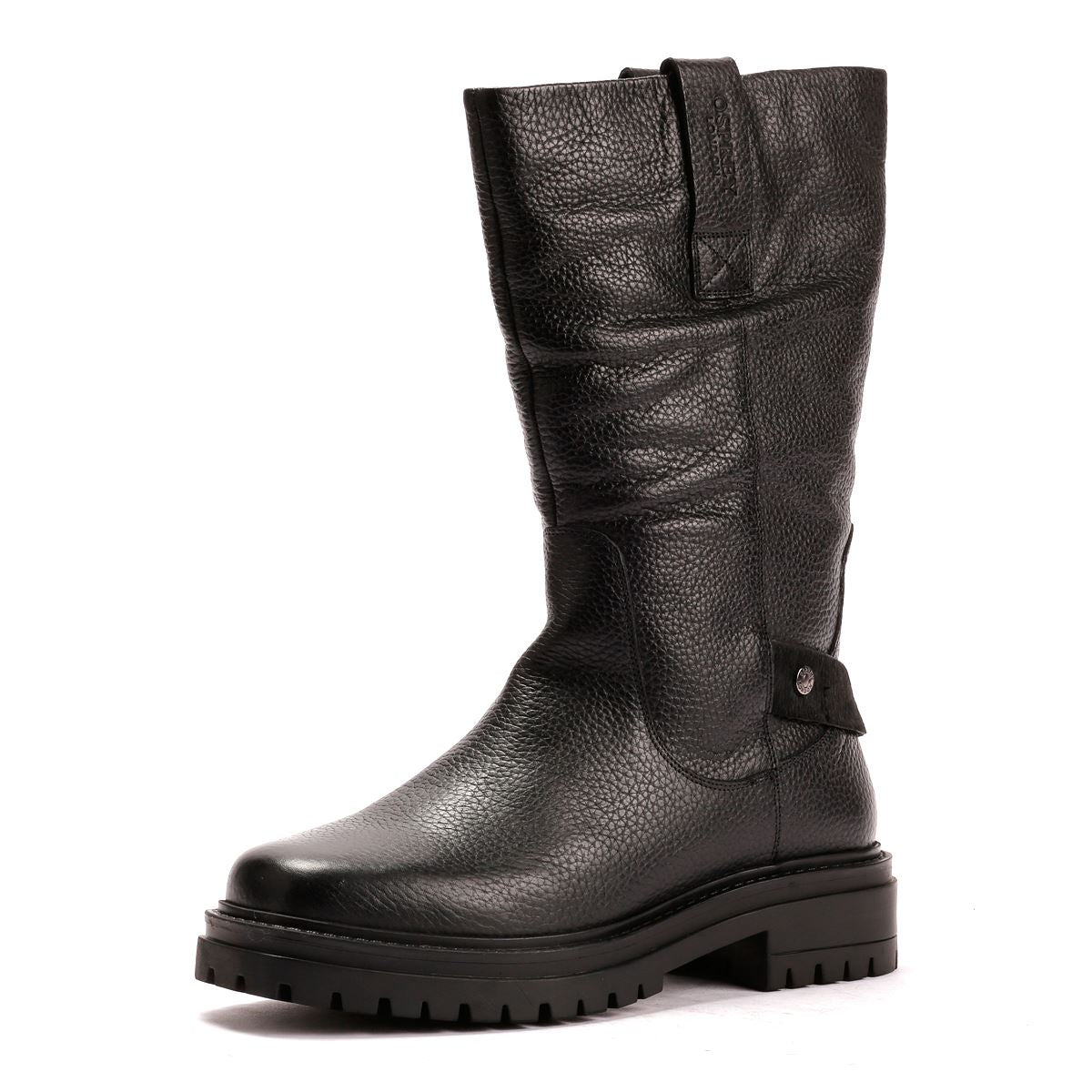 Osprey London The Gabarron Bottes Noires En Cuir Pour Femmes