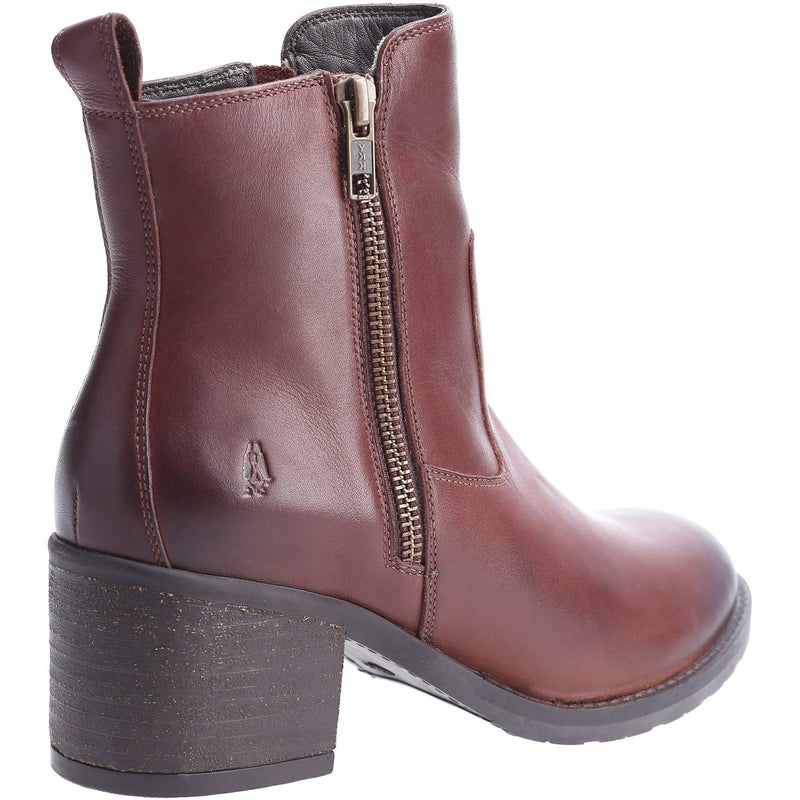 Hush Puppies Helena Bottes Marron En Cuir Pour Femmes