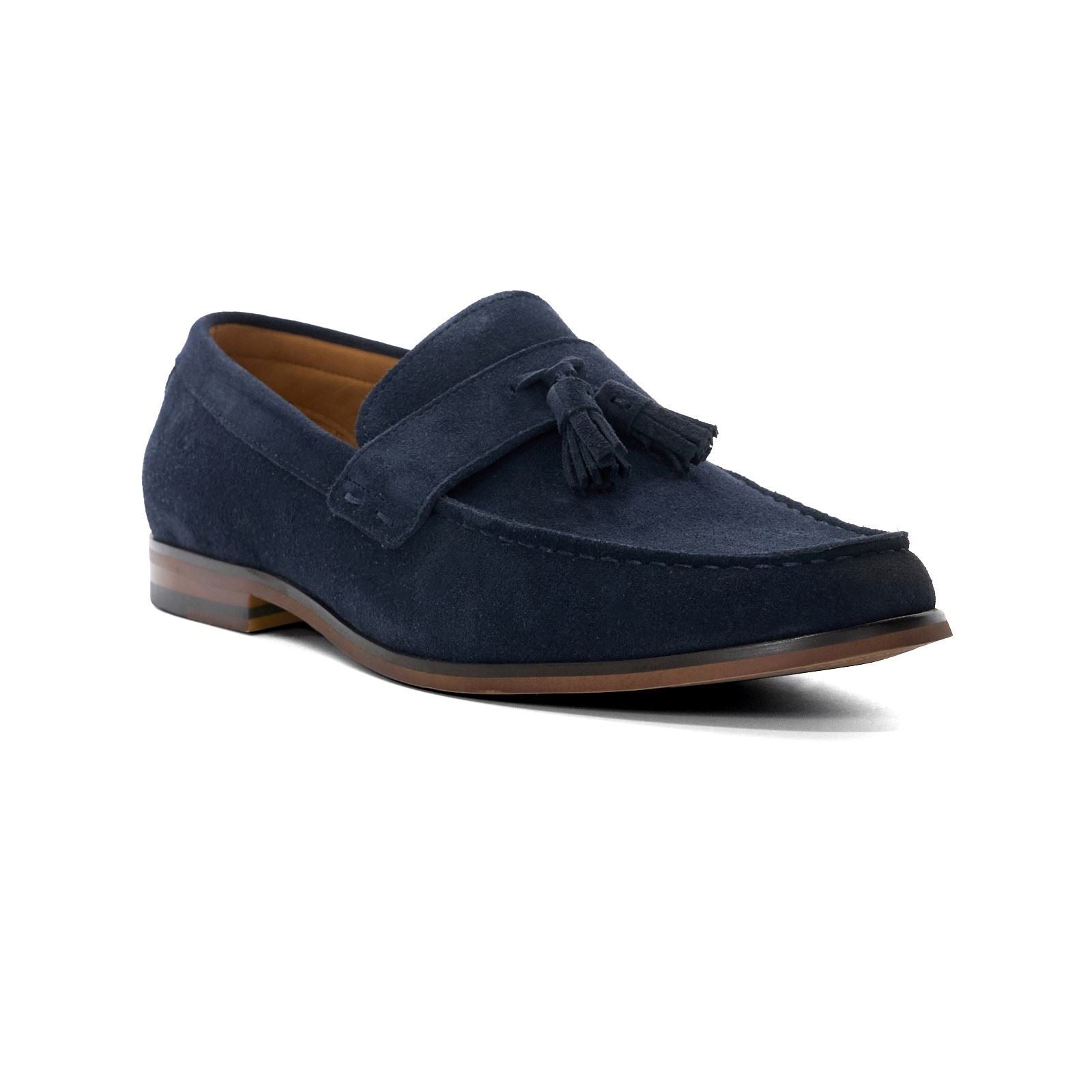 Dune Blaikes Mocassins En Suède Pour Homme Navy