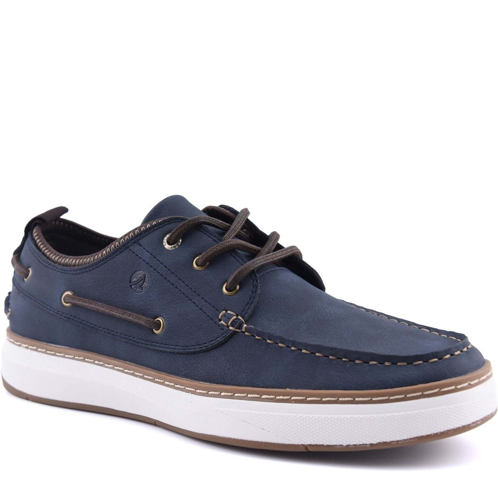 Sperry Moc Neo Chaussures Bateau Pour Hommes En Polyuréthane Bleu Marine