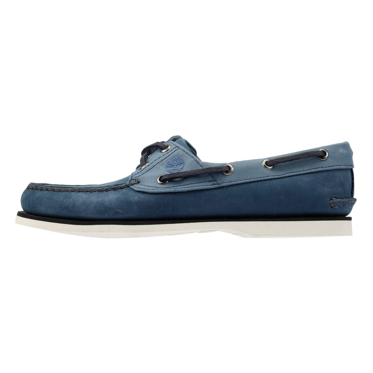 Timberland Classic 2 Eye Chaussures À Lacets Bleues Pour Hommes En Cuir