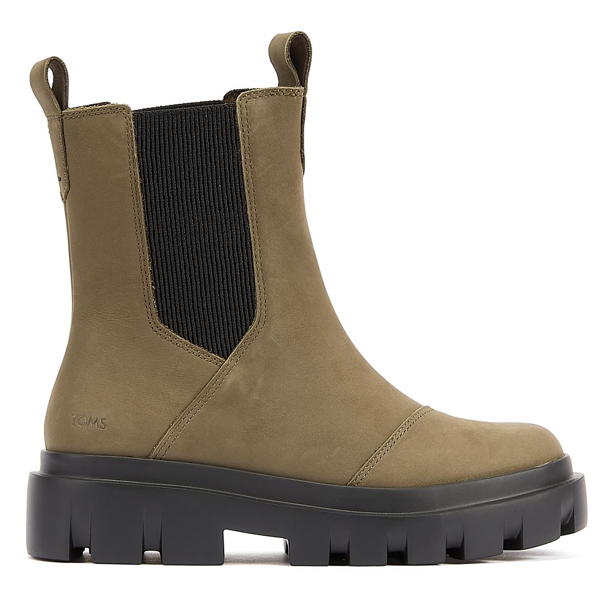 TOMS Bottes En Cuir Pour Femme Rowan Couleur Olive