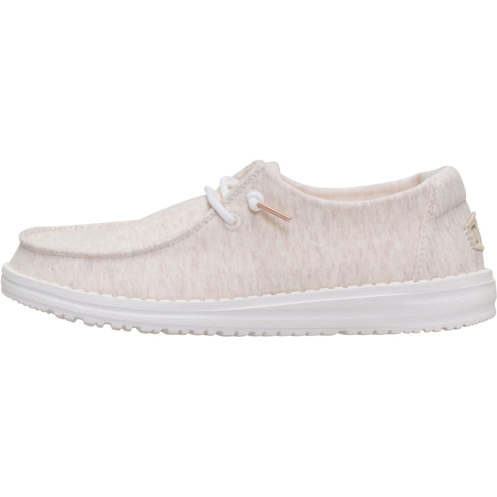 HEYDUDE Wendy Stretch Jersey Mocassins En Textiles Pour Femmes Couleur Avoine