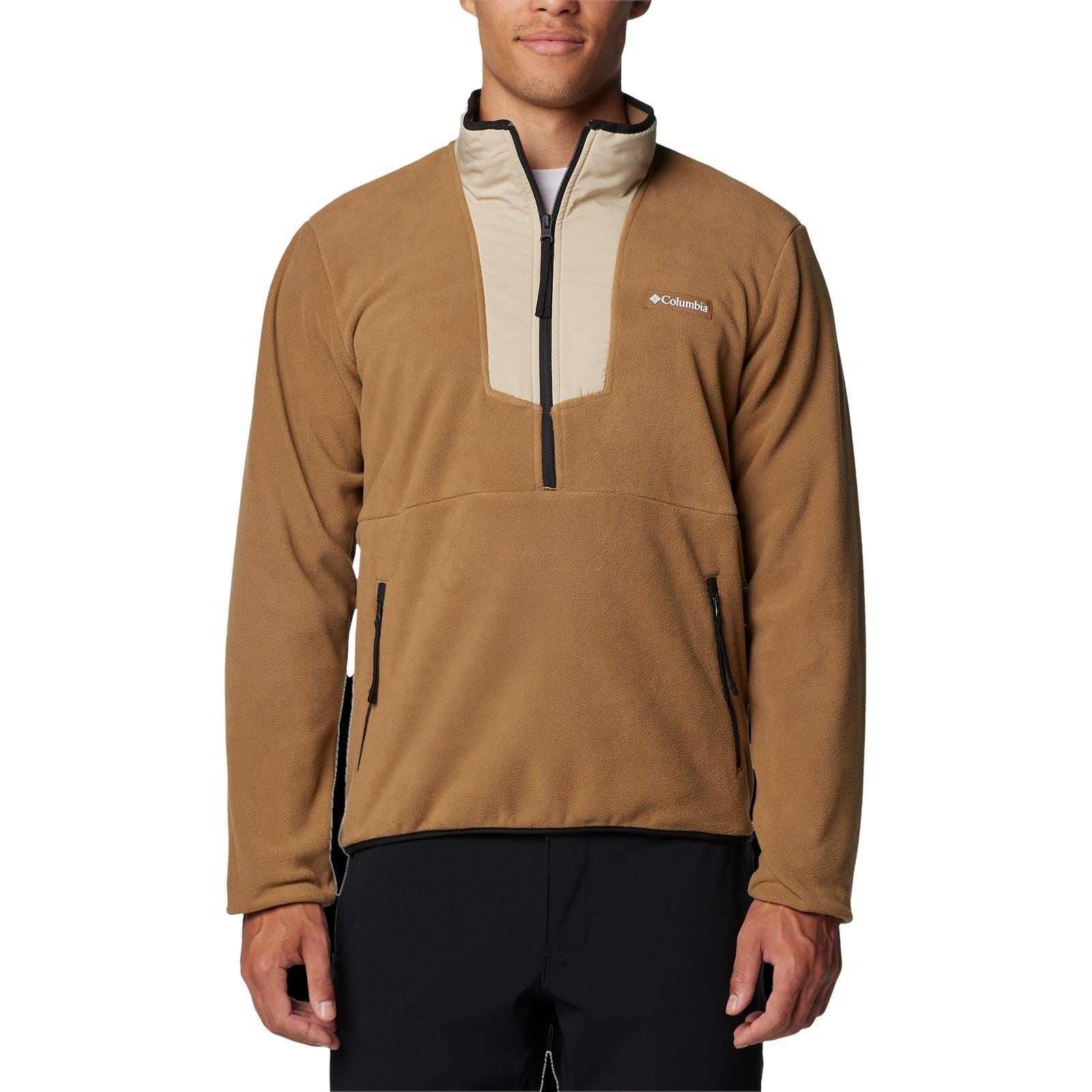 Columbia Sequoia Grove Half Zip Fleece Pulls À Col Zippé Marron En Polyester Pour Homme