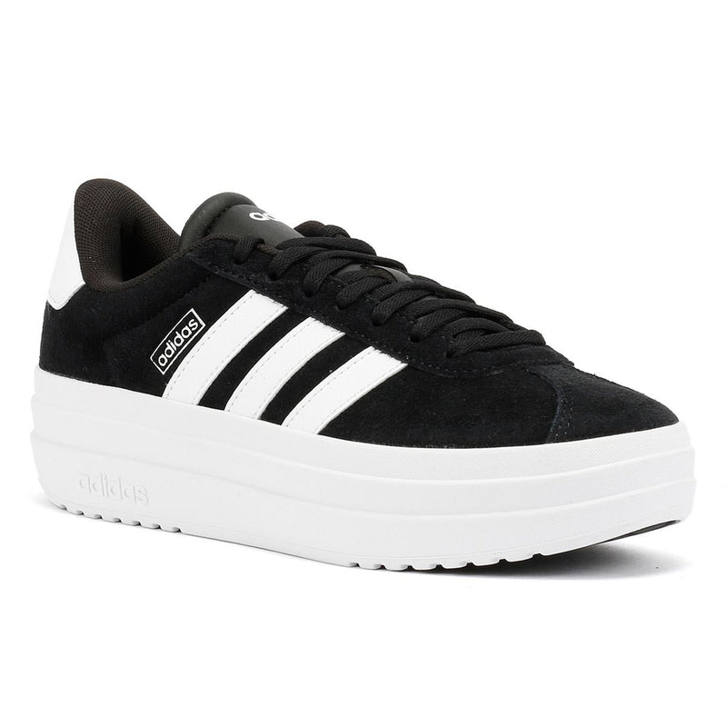 Adidas VL Court Bold Baskets Noires En Cuir Pour Femmes