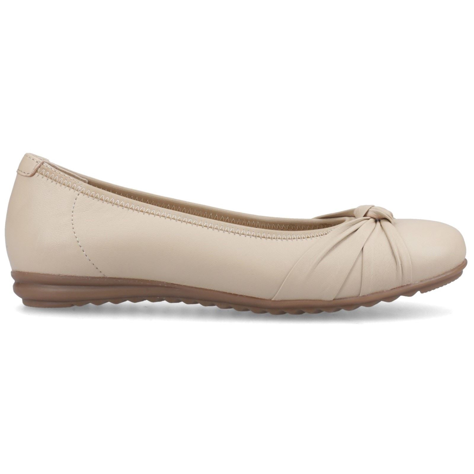 Hush Puppies Lilith Ballerines En Cuir Pour Femmes Crème